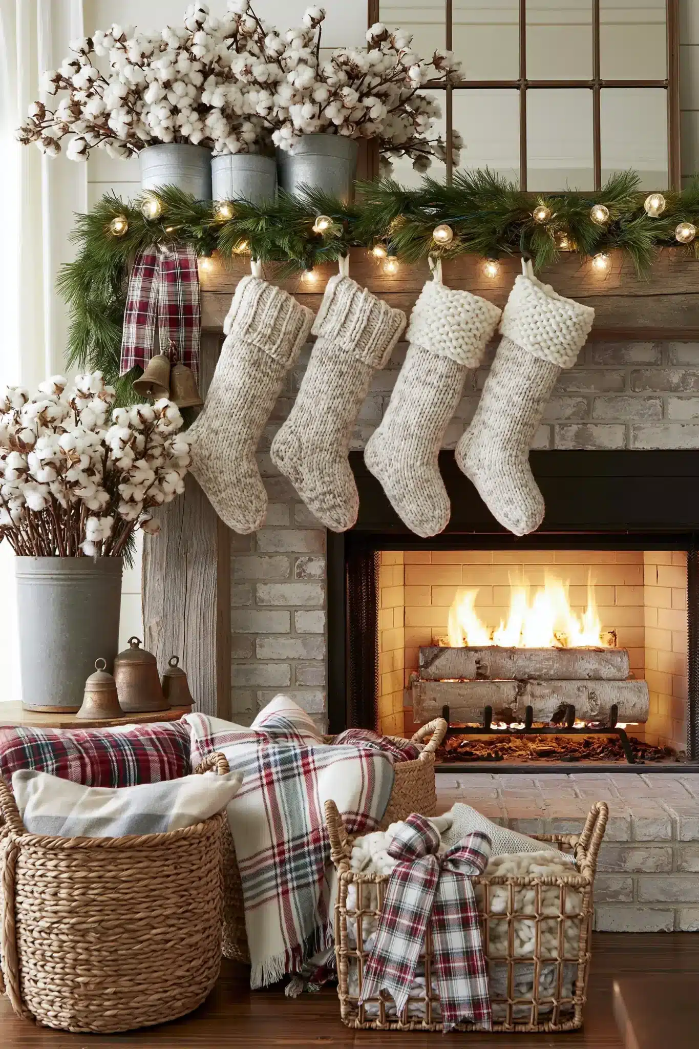 christmas fireplace decor ideas