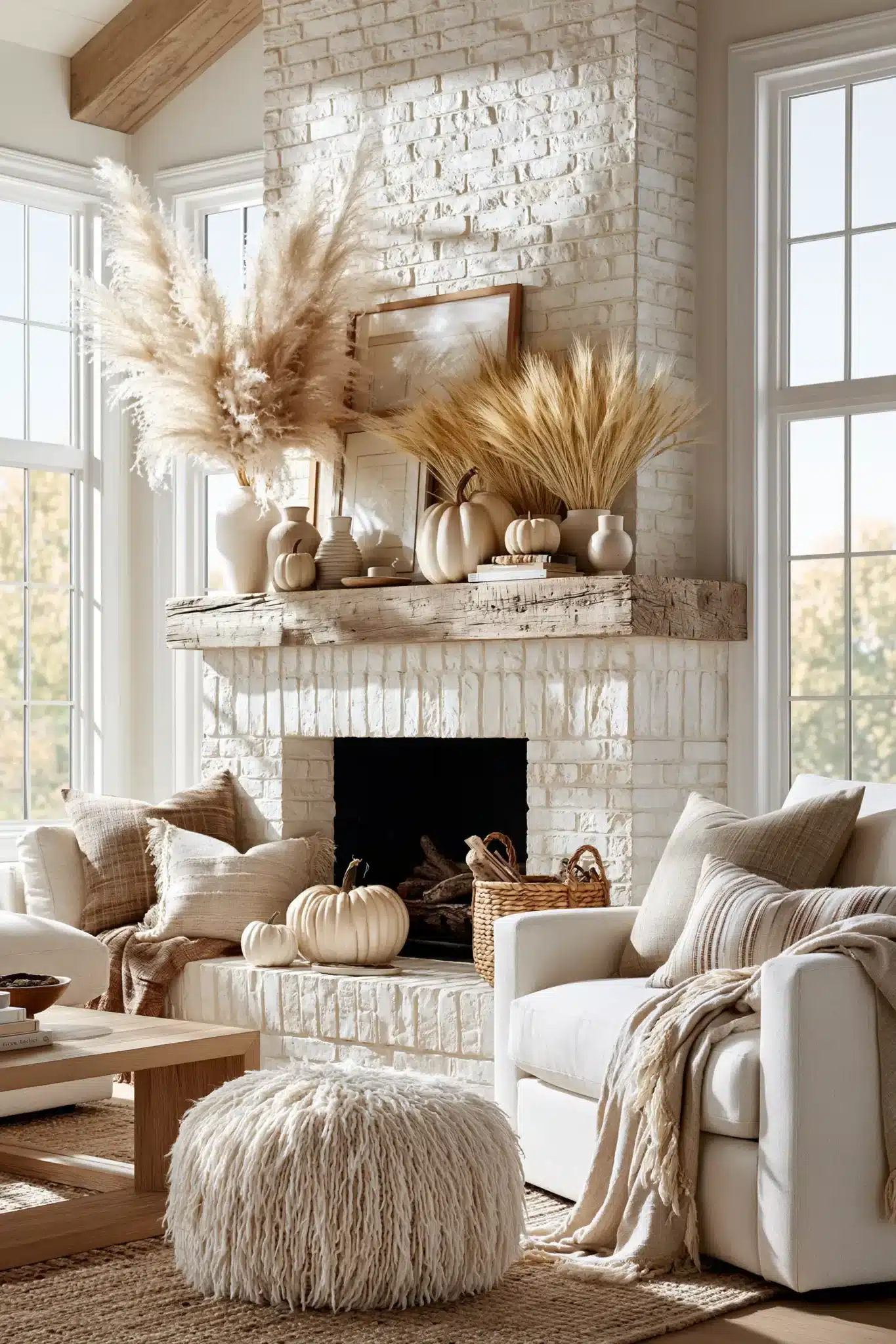 thanksgiving mantel decor