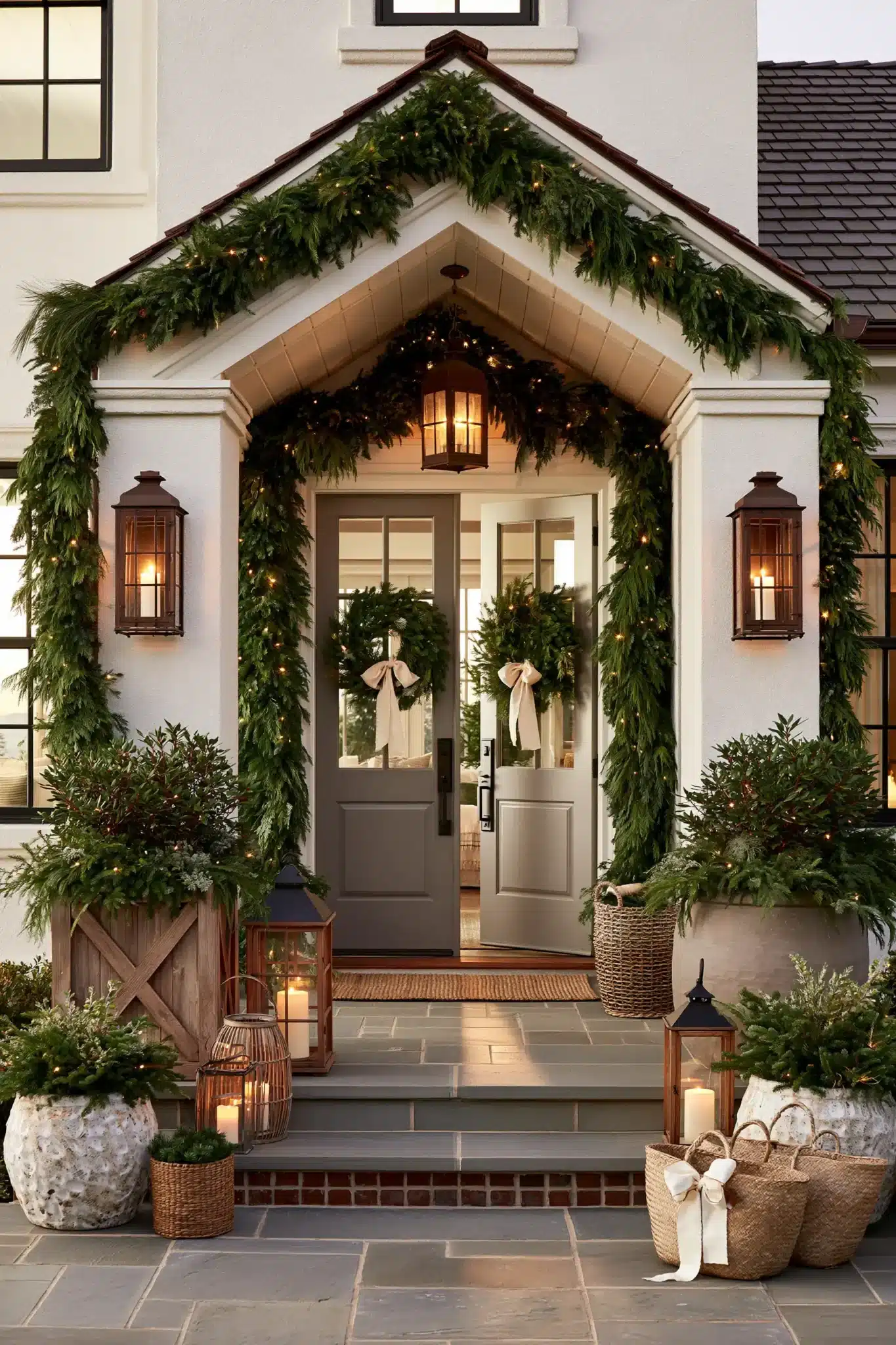 neutral christmas decor