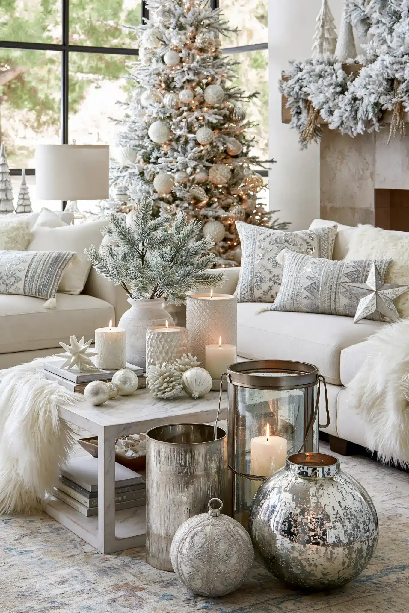 white christmas decor