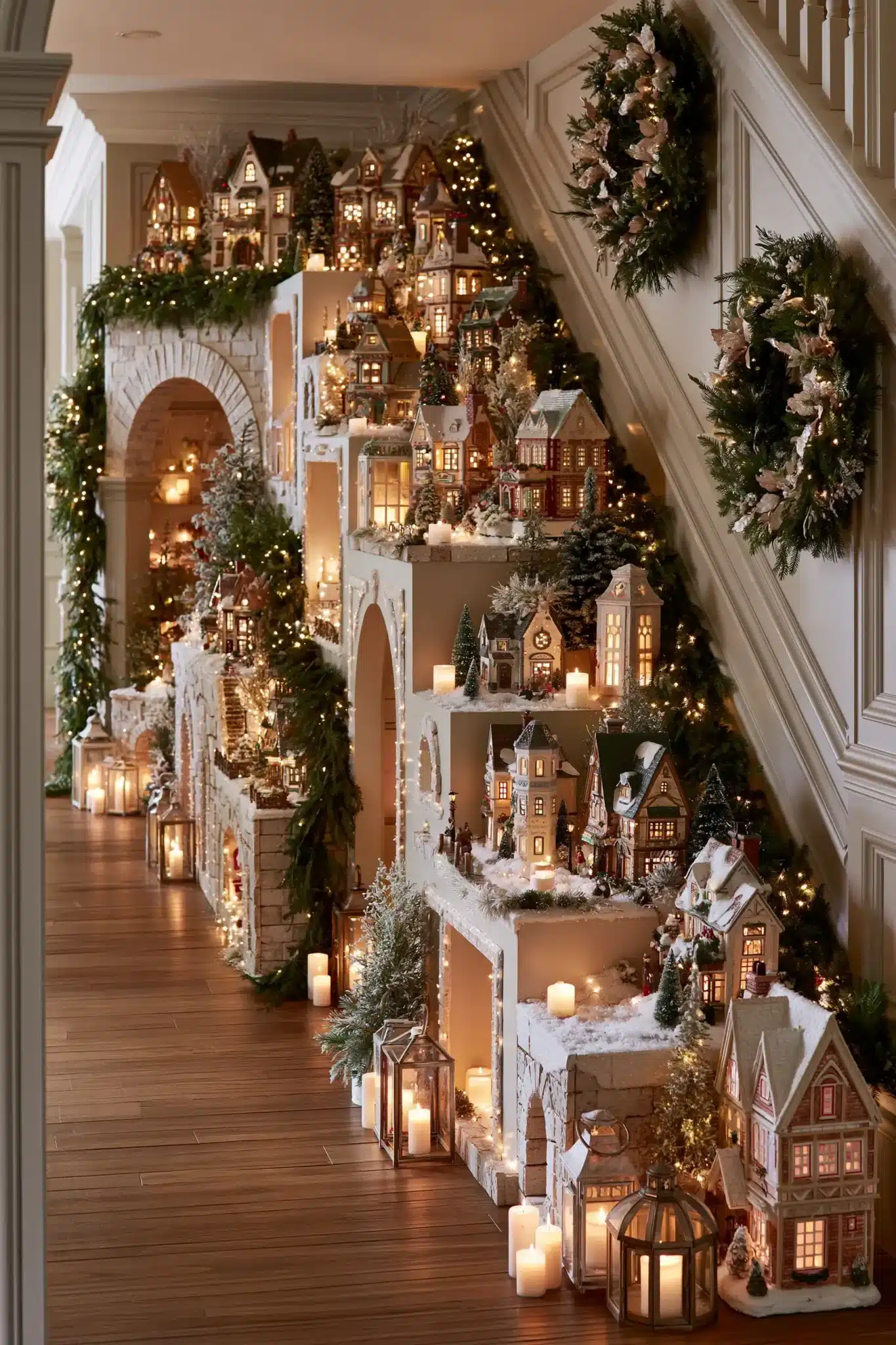 hallway christmas decor
