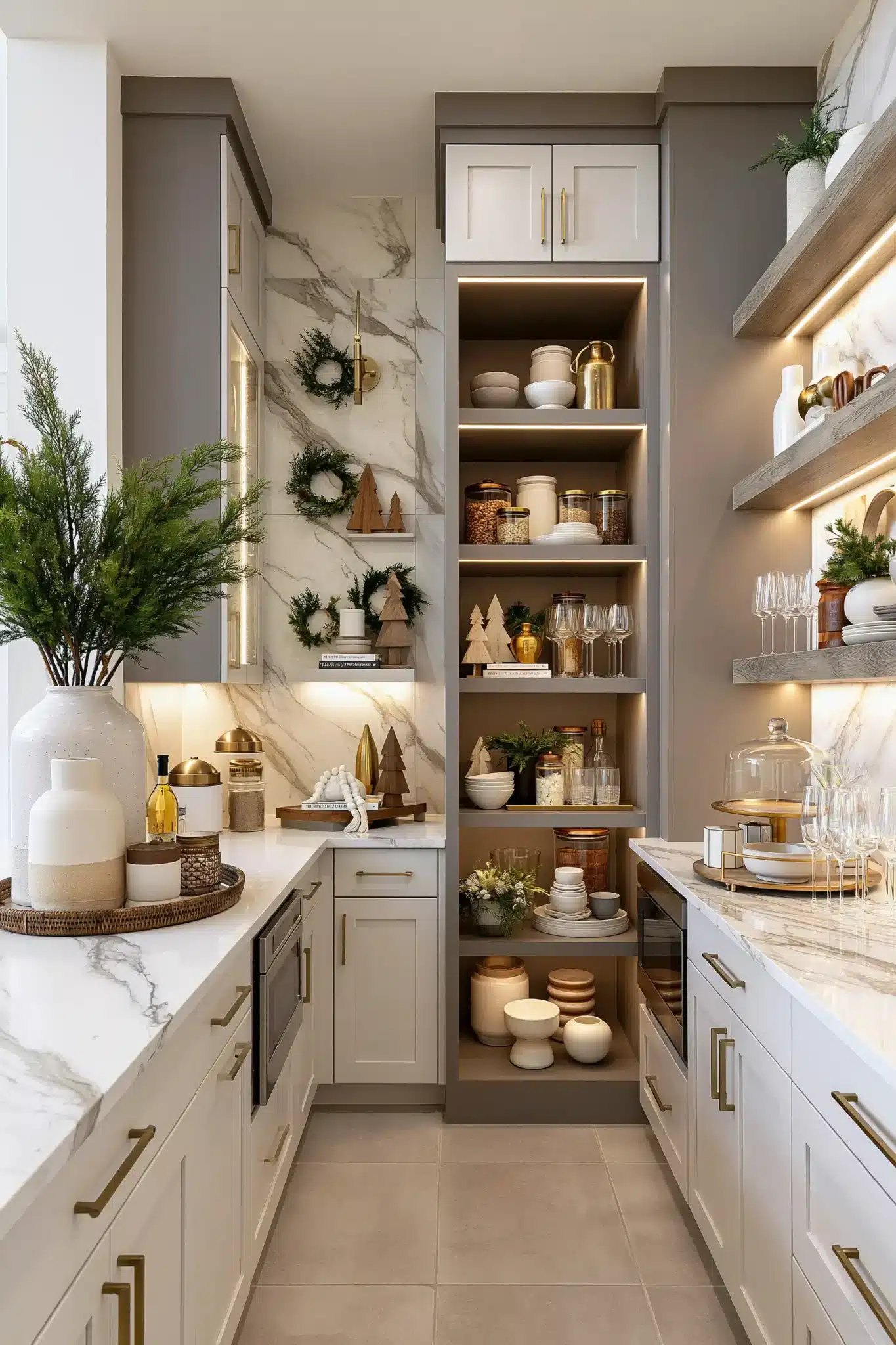neutral christmas decor