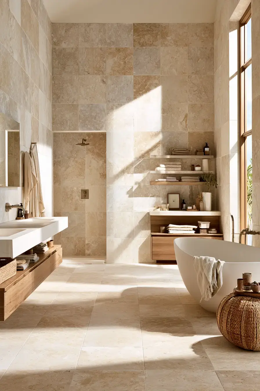 stone bathroom