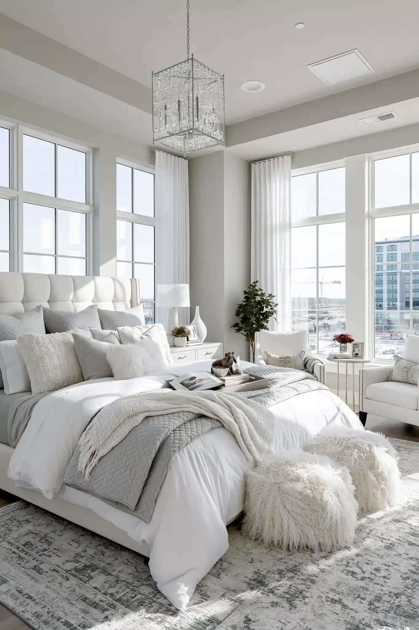 grey and white bedroom ideas
