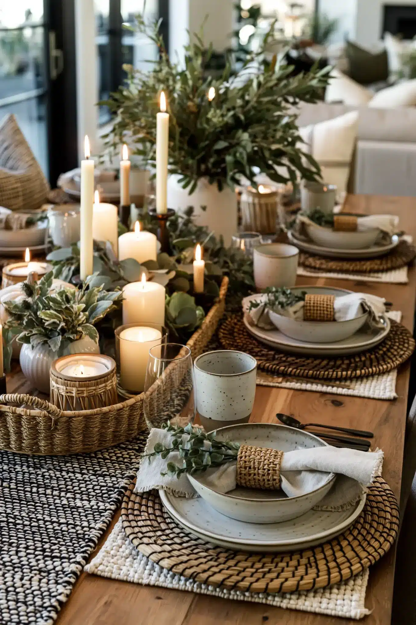 simple thanksgiving table decor