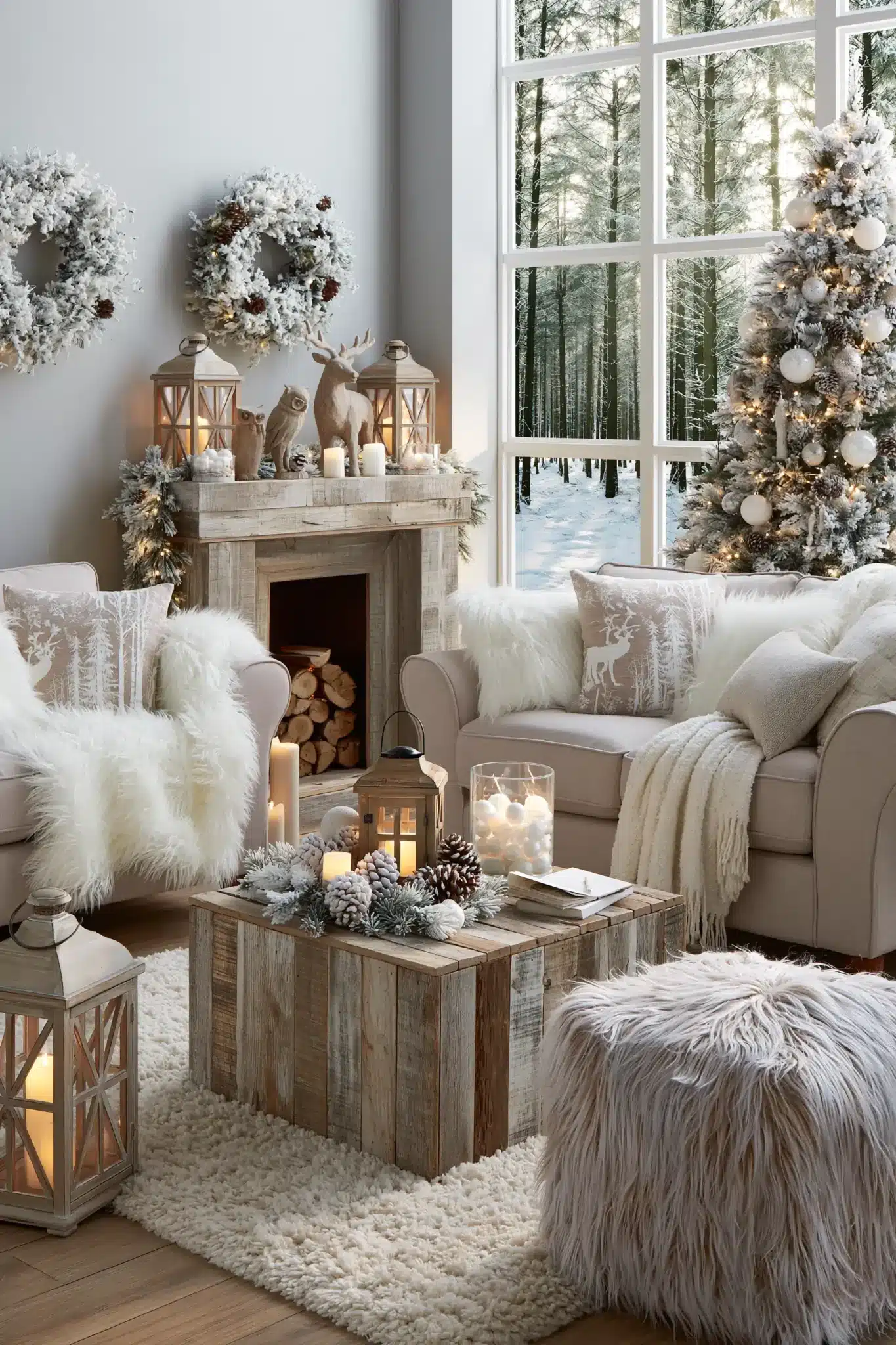 white christmas decor