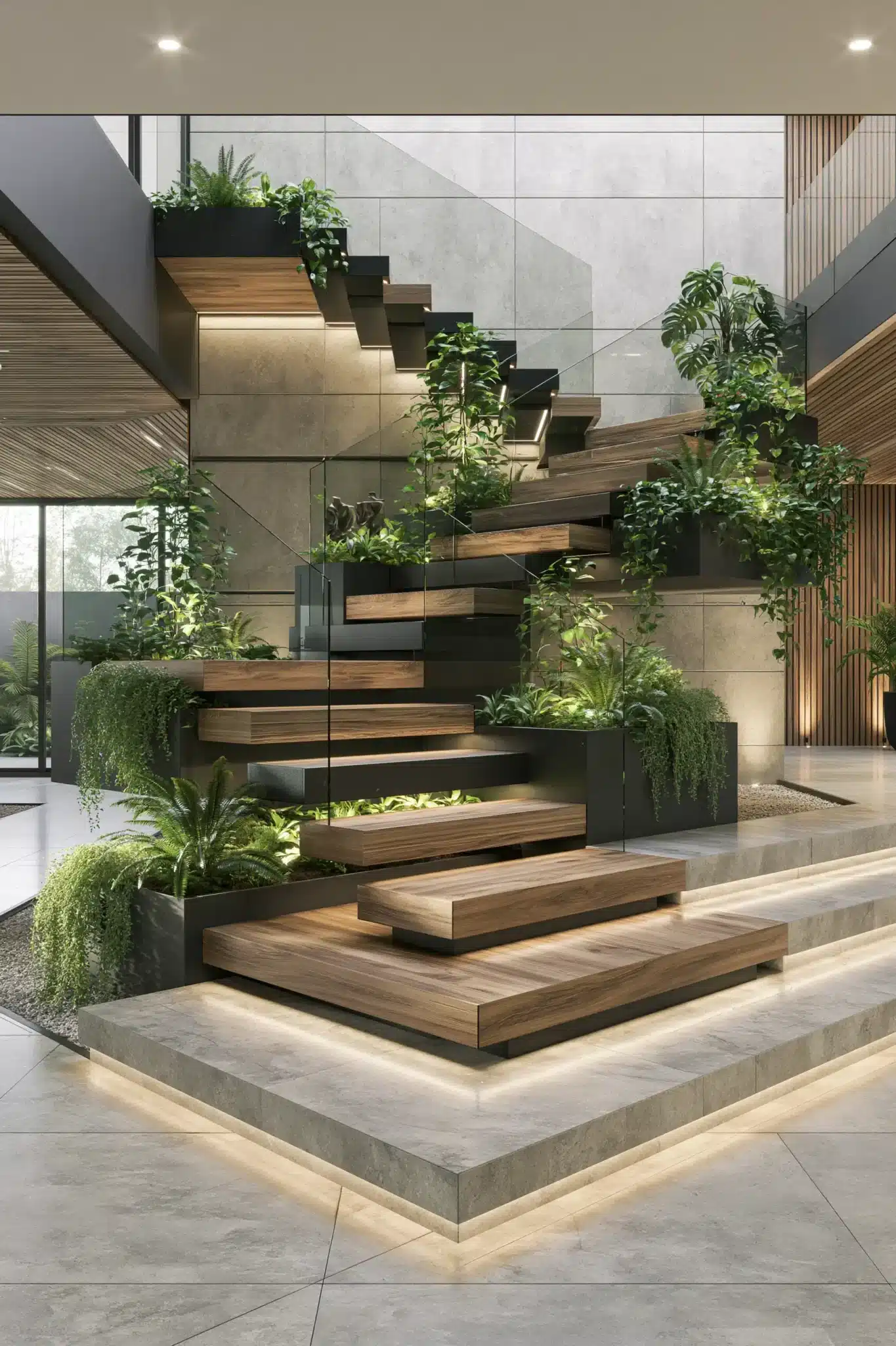 indoor staircase gardens
