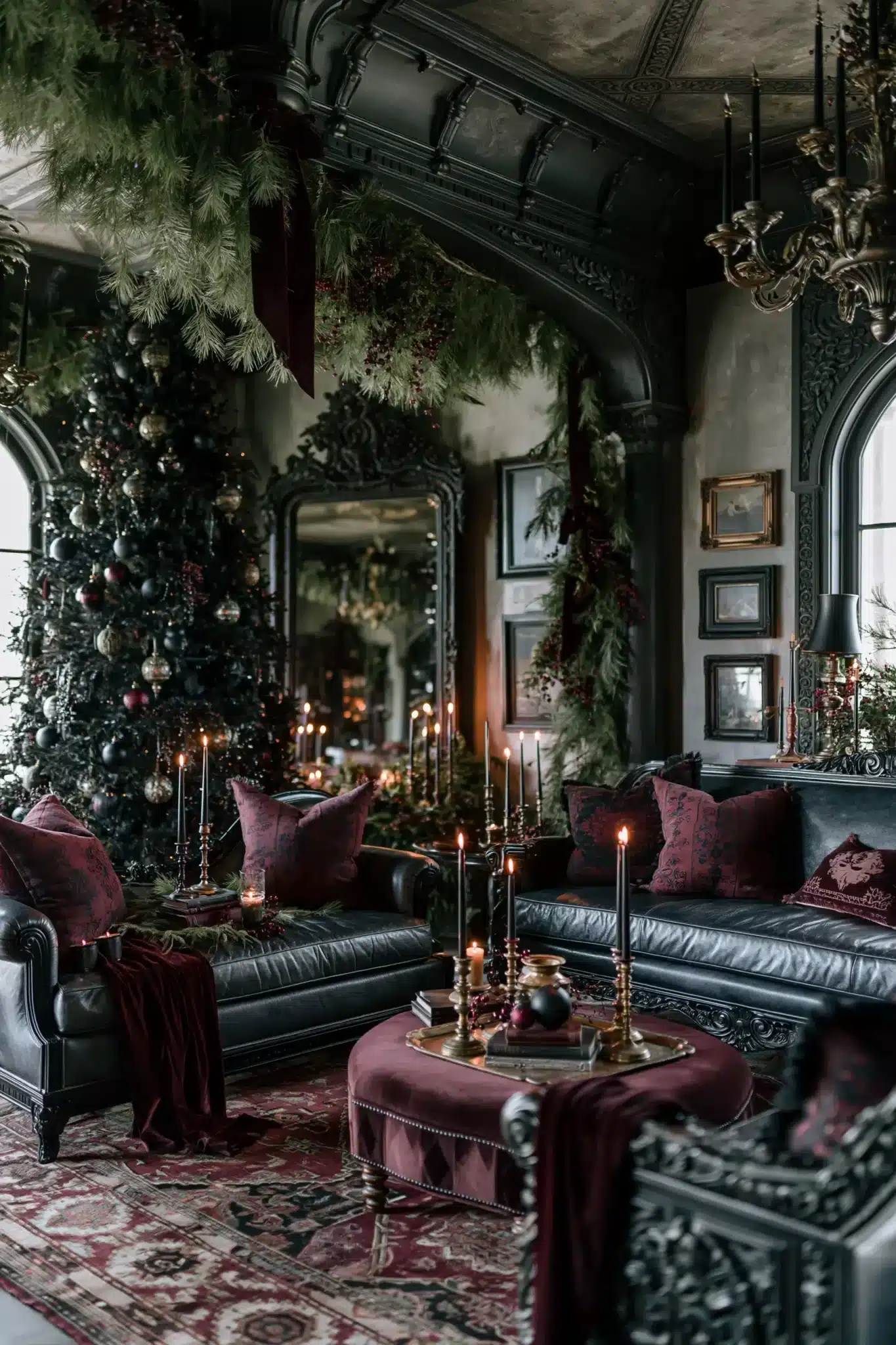 moody christmas decor
