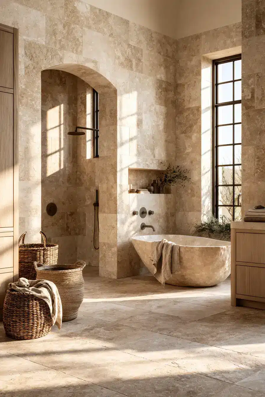 stone bathroom