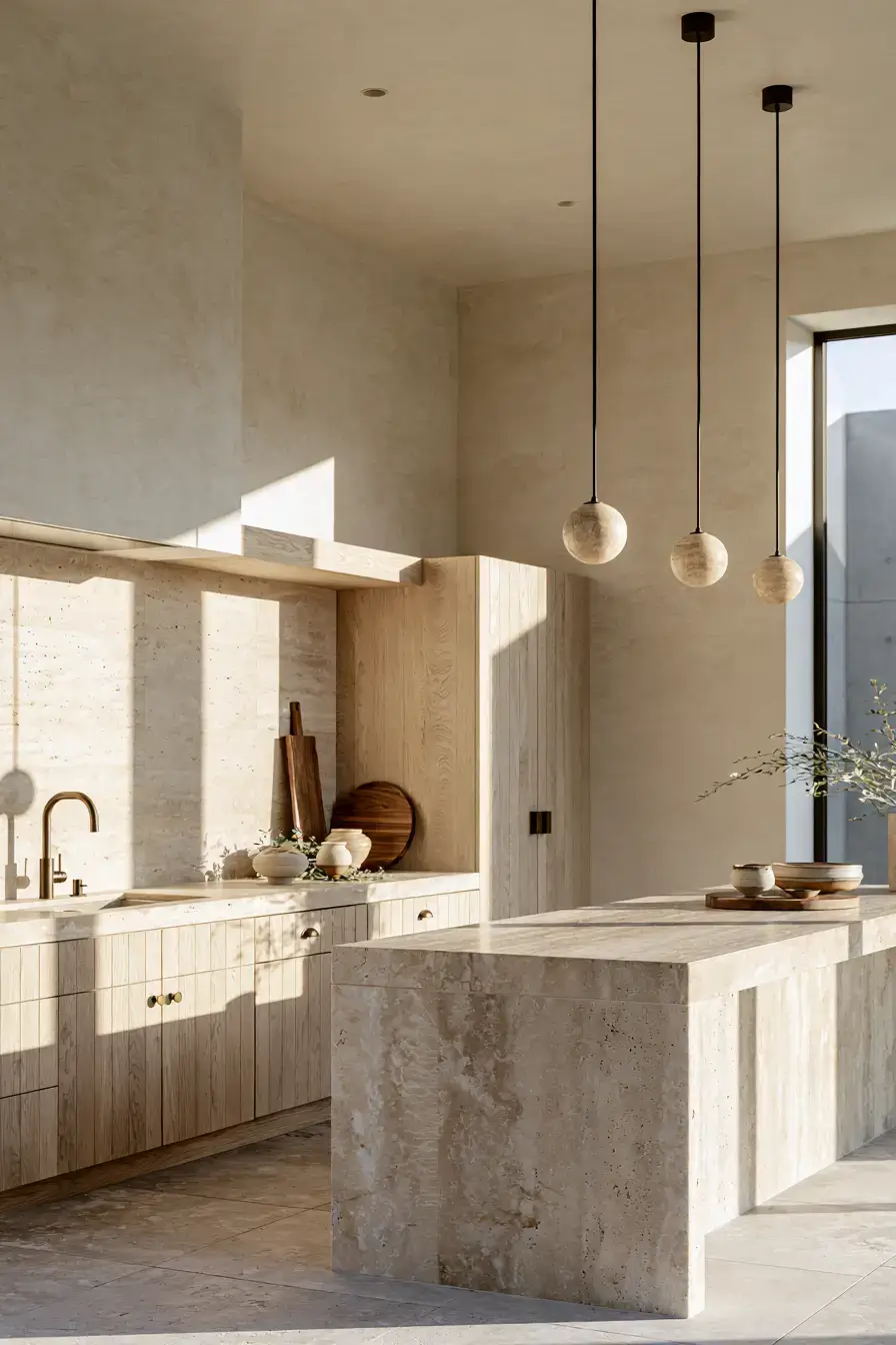 stone kitchen