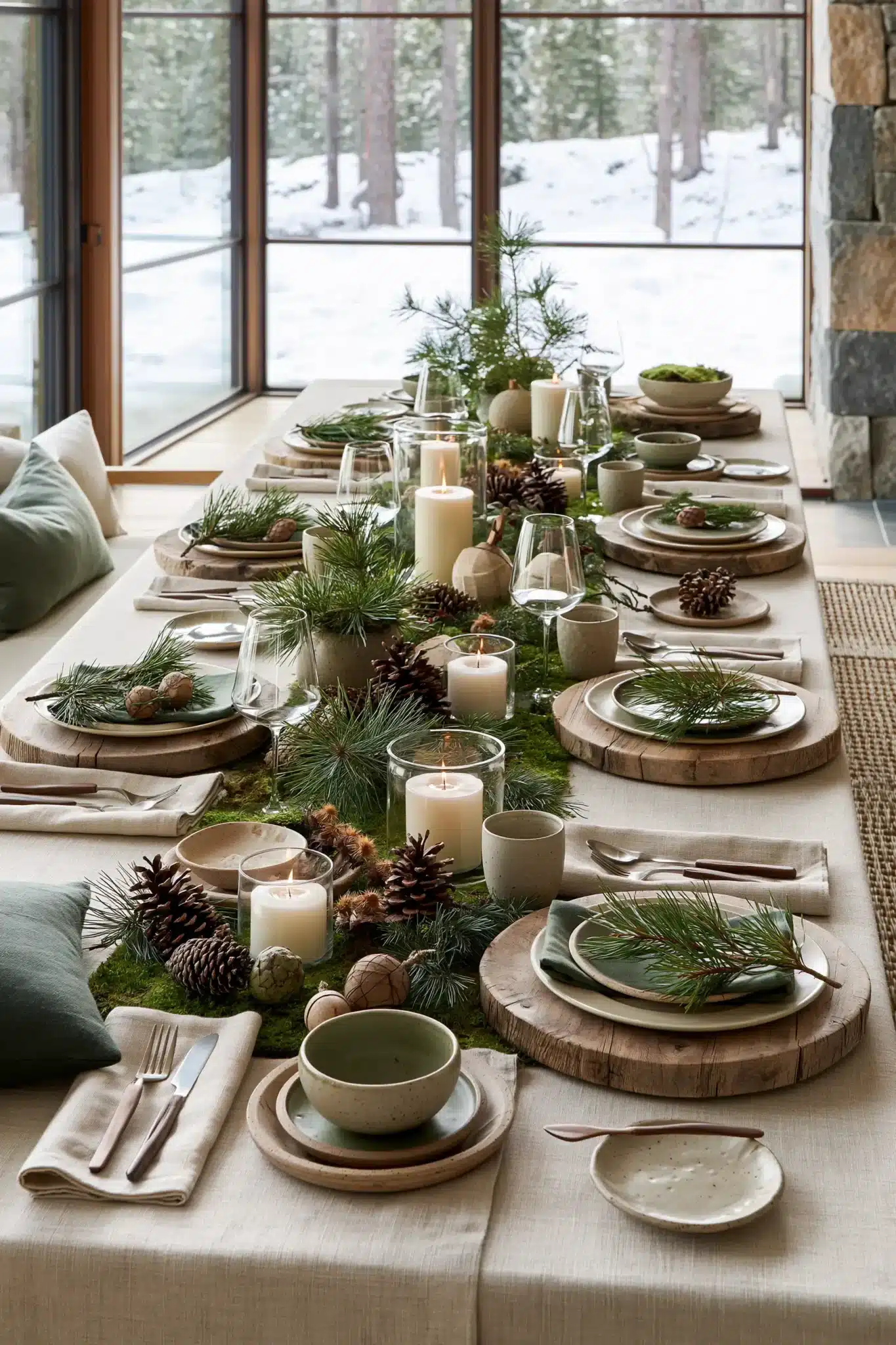 christmas table decor