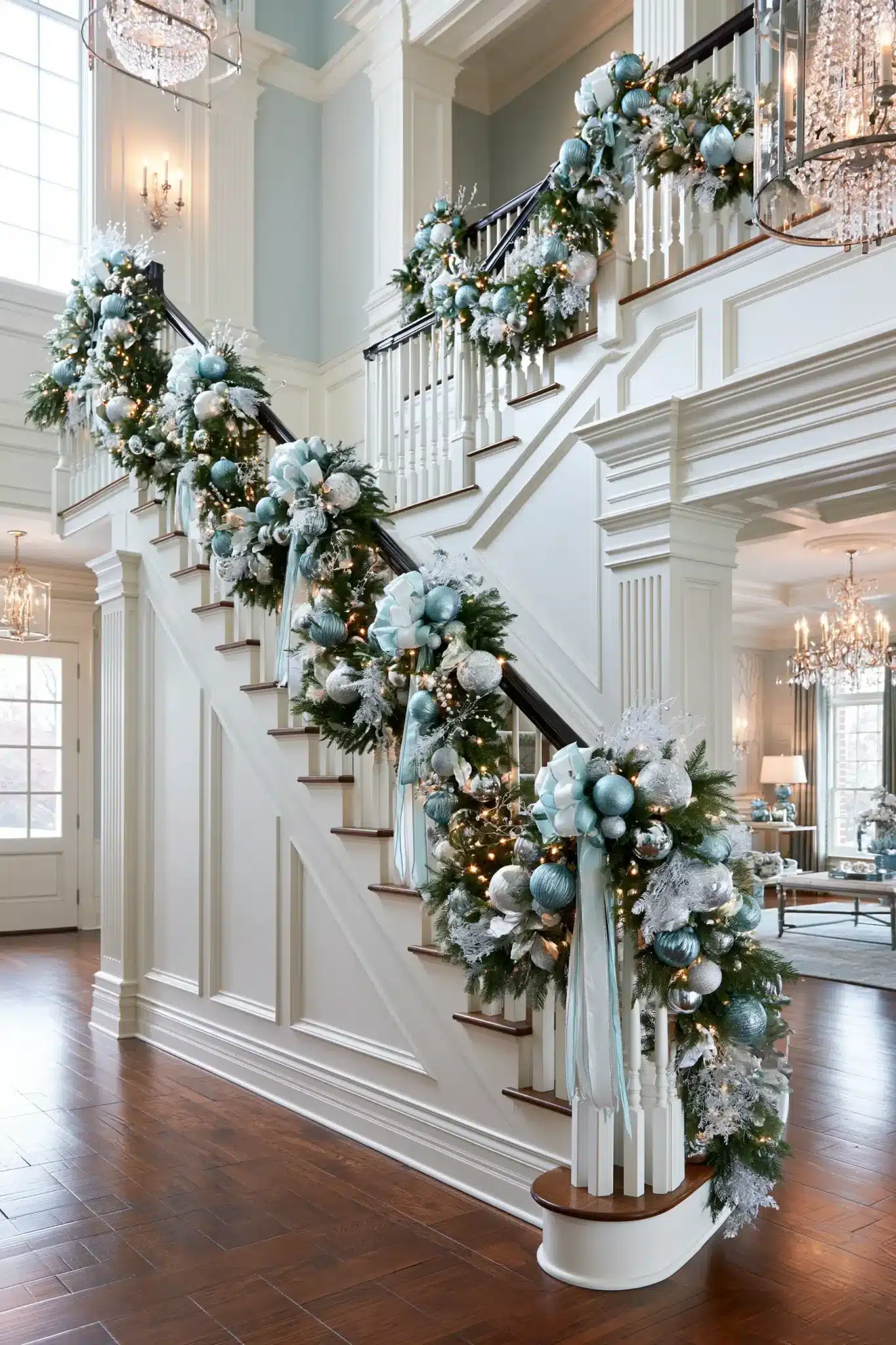 blue christmas decor