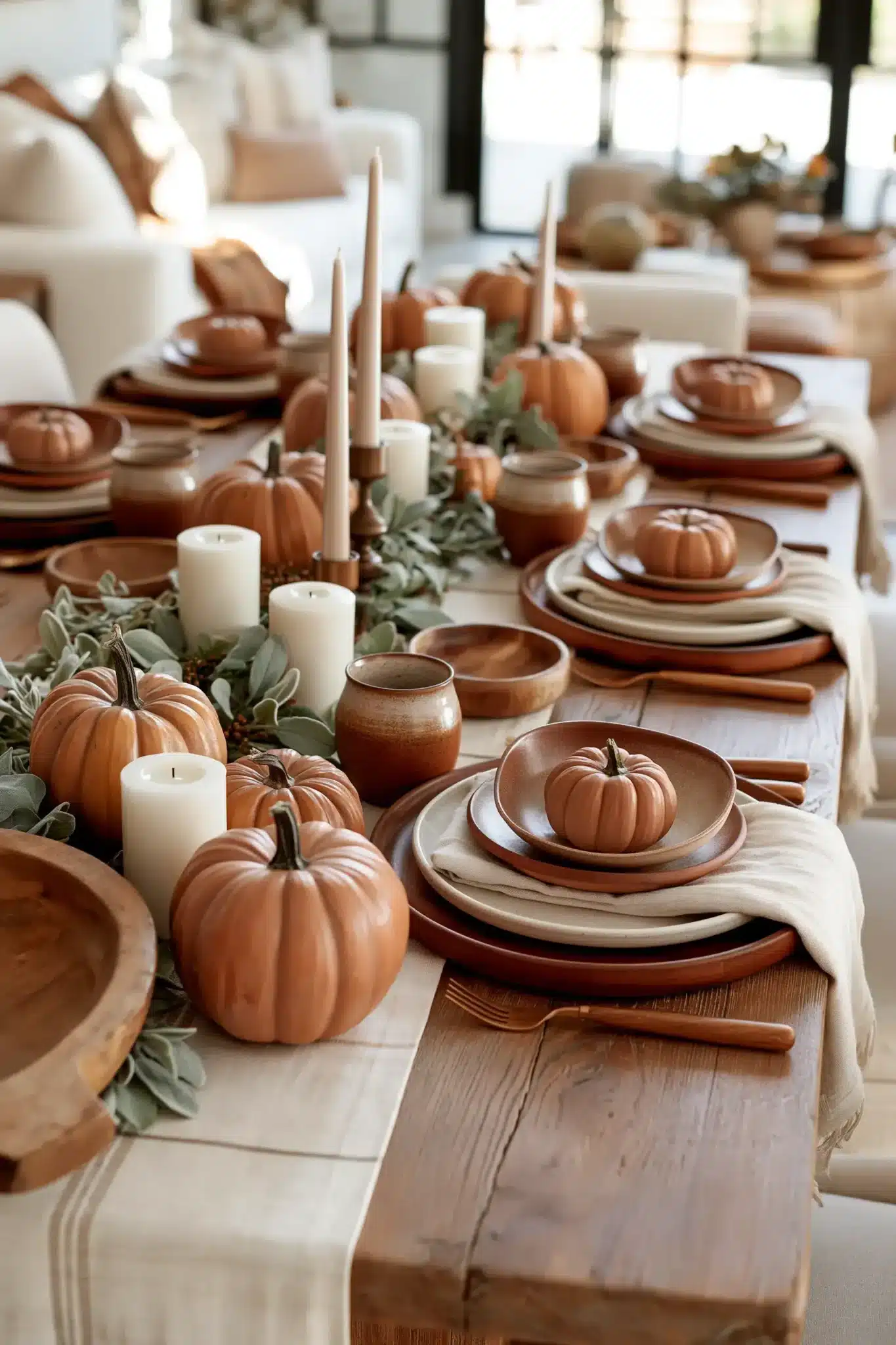simple thanksgiving table decor