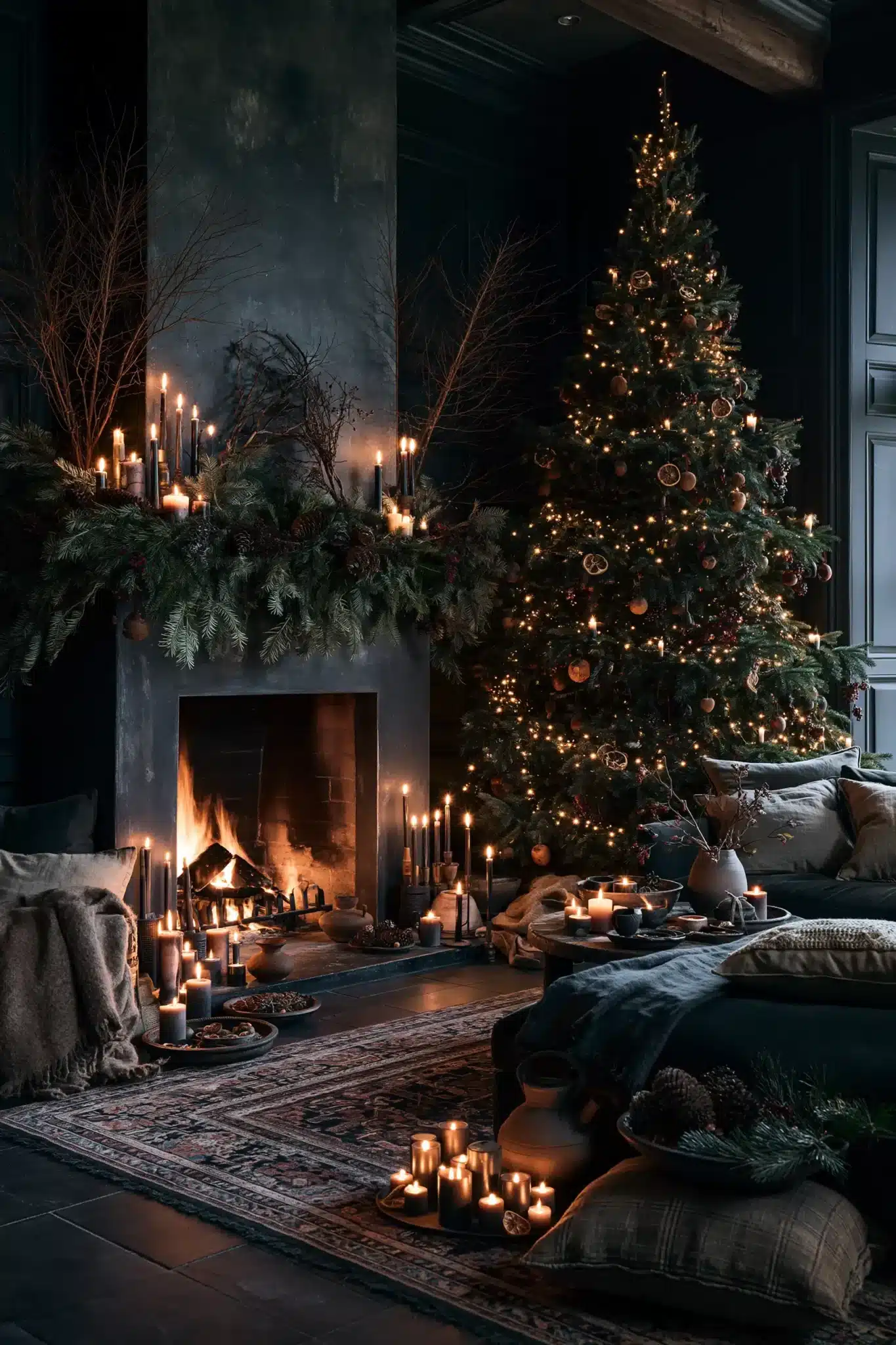 moody christmas decor