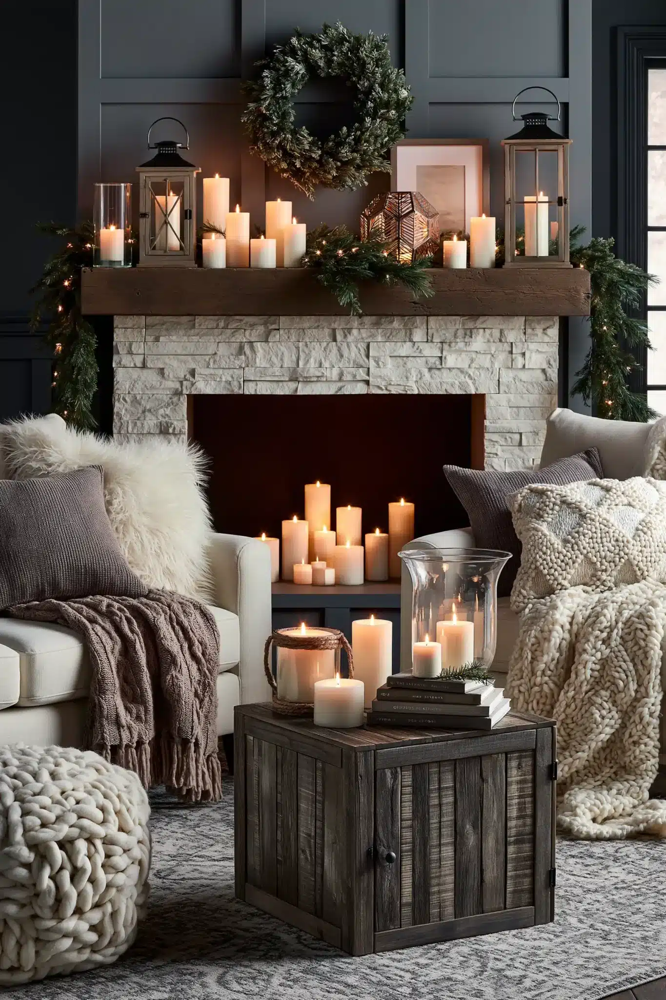 neutral christmas decor