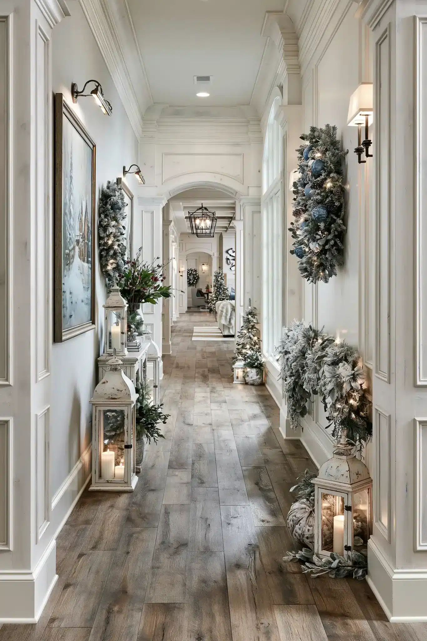 blue christmas decor