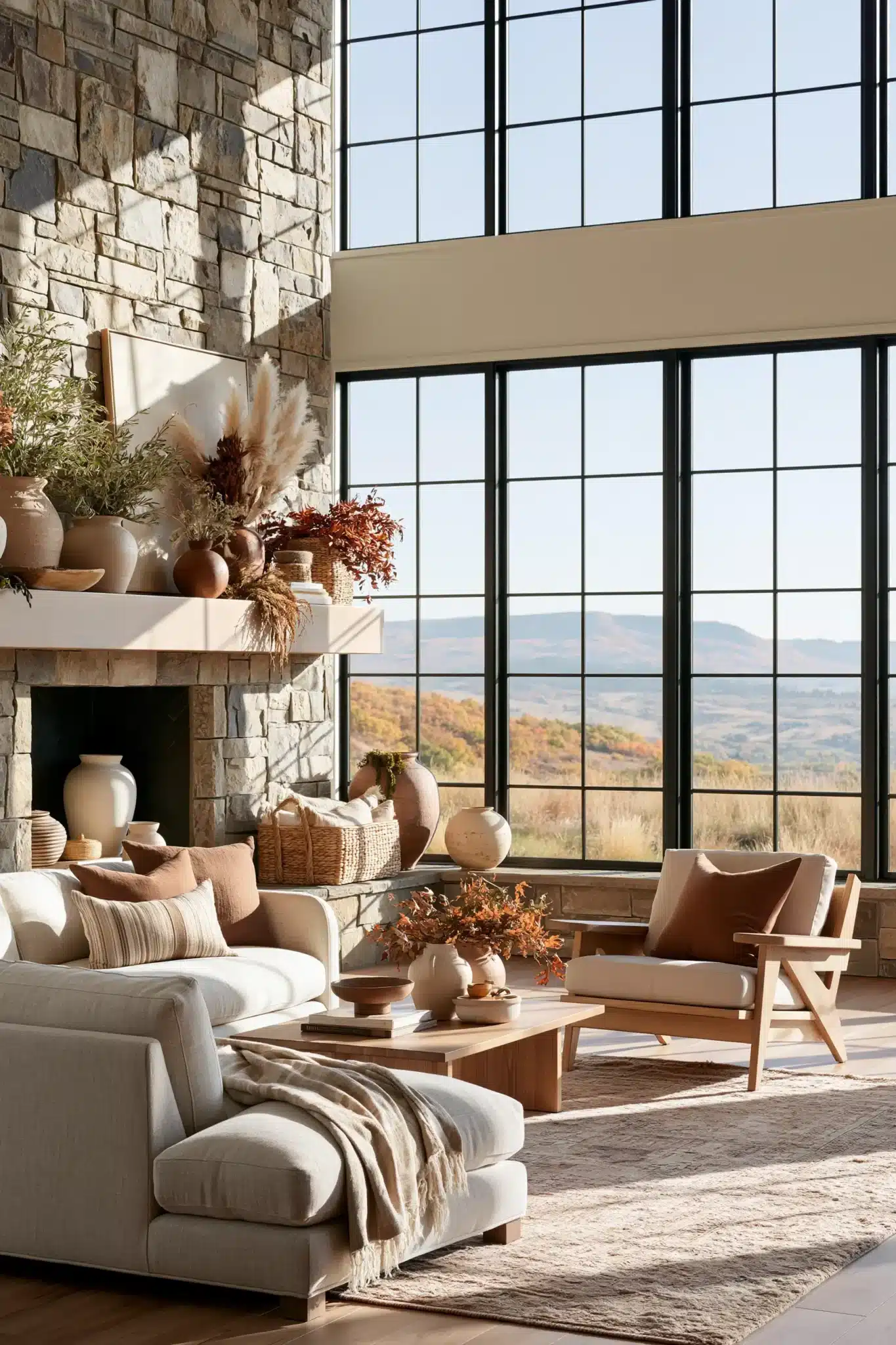 thanksgiving mantel decor