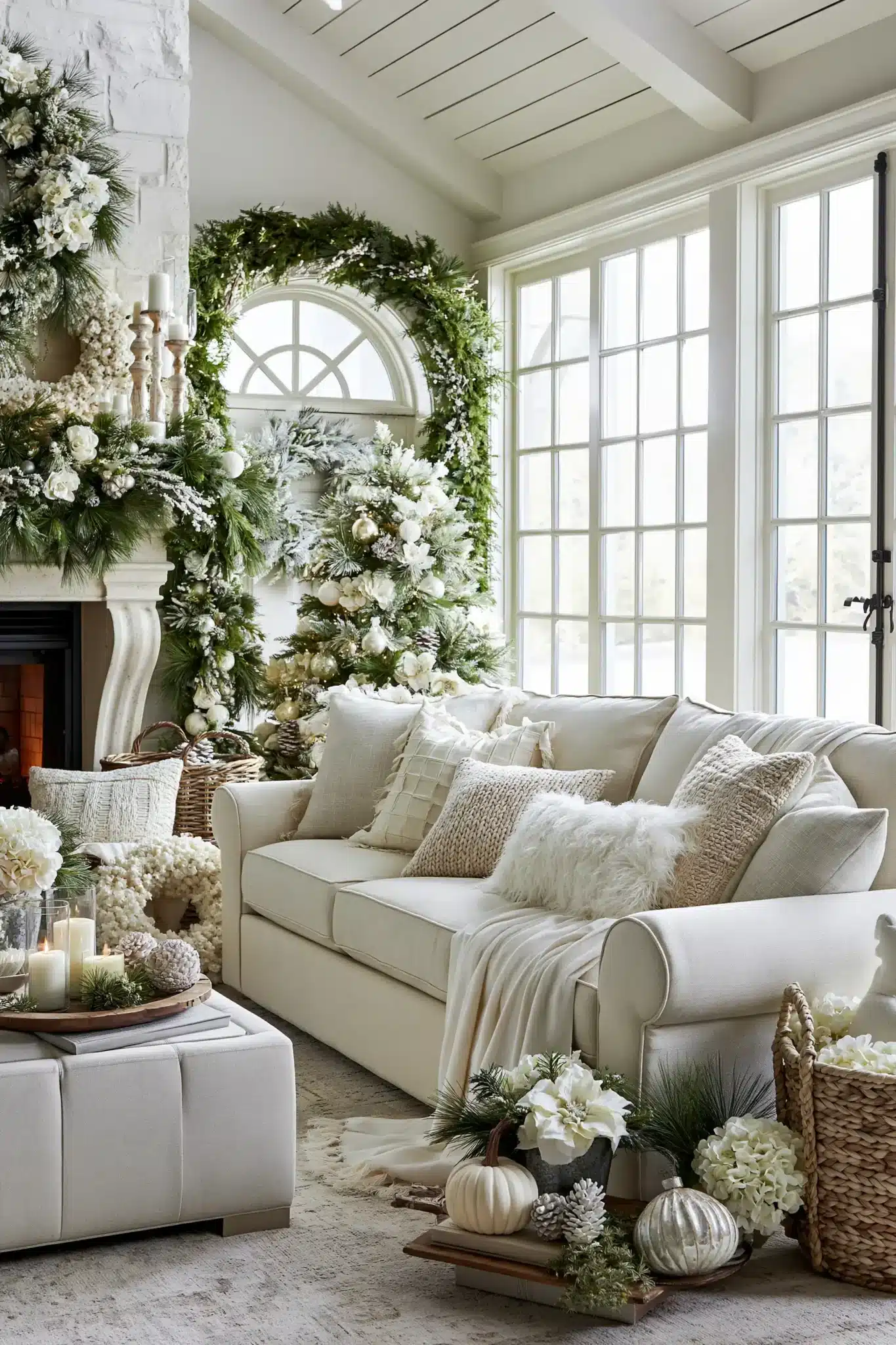 white christmas decor
