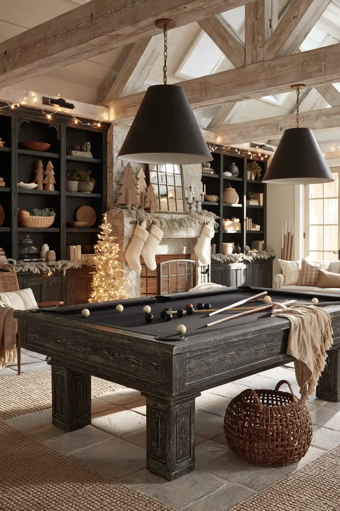 neutral christmas decor