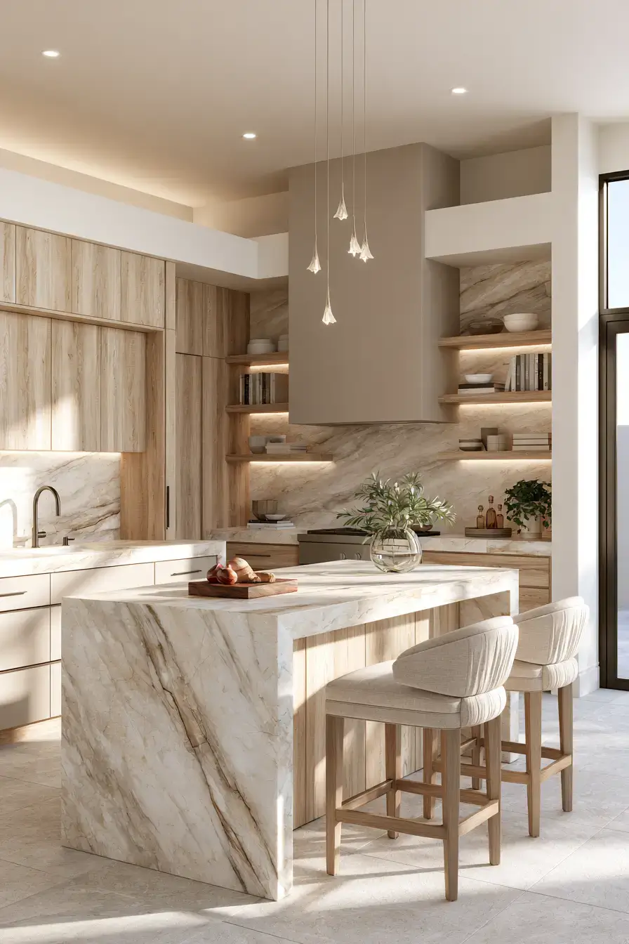 stone kitchen