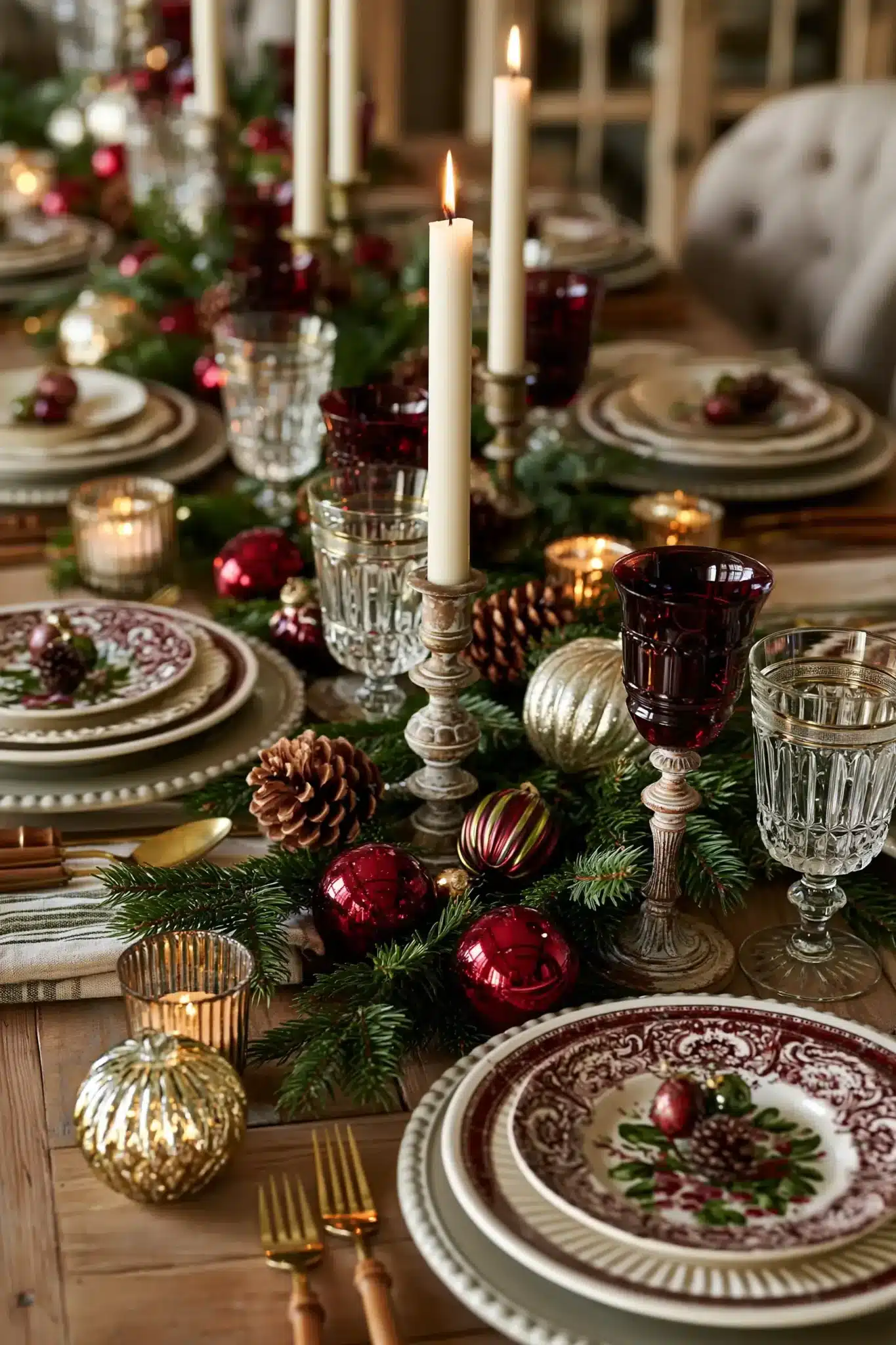 christmas table decor