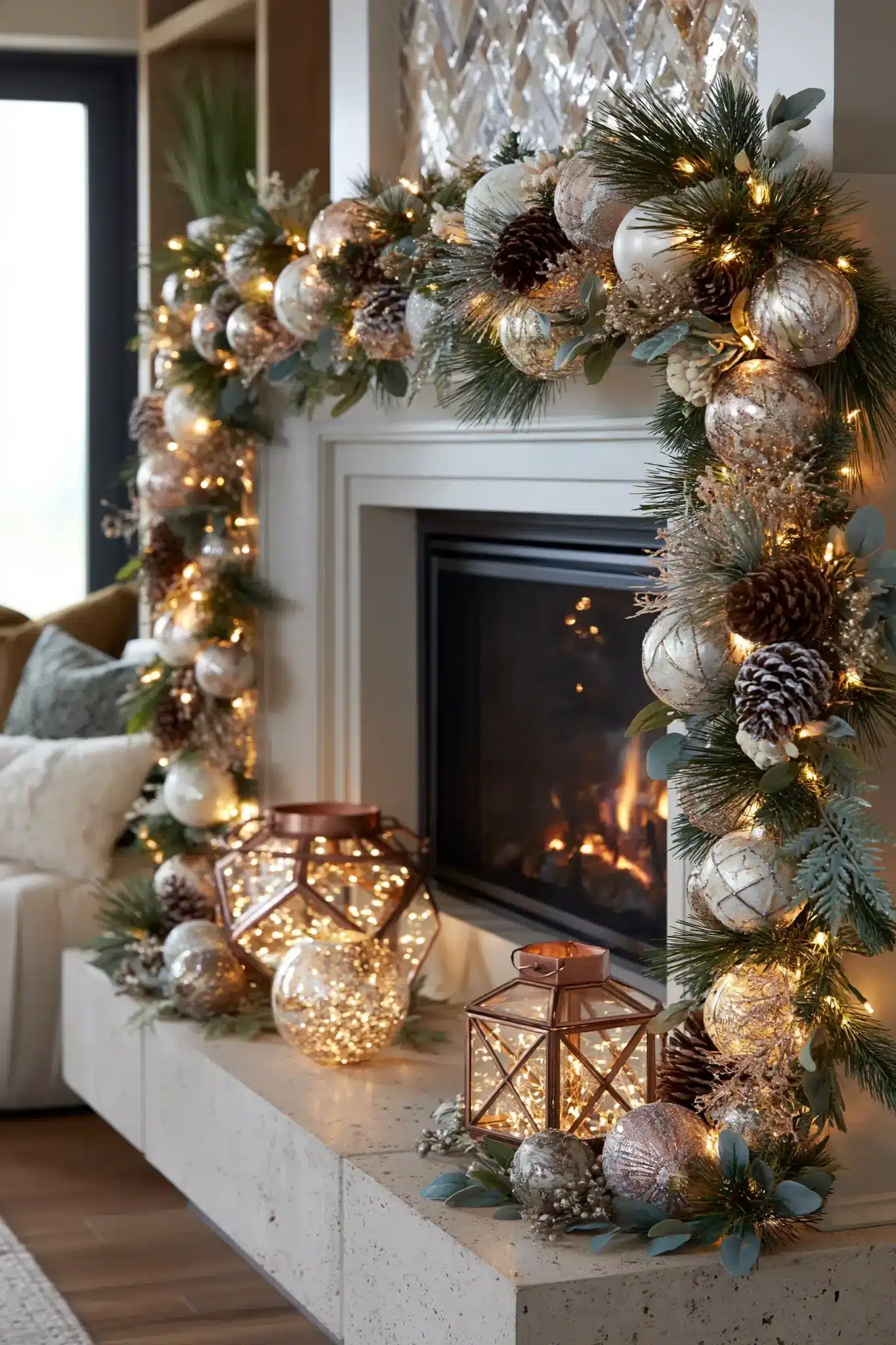christmas mantle decor