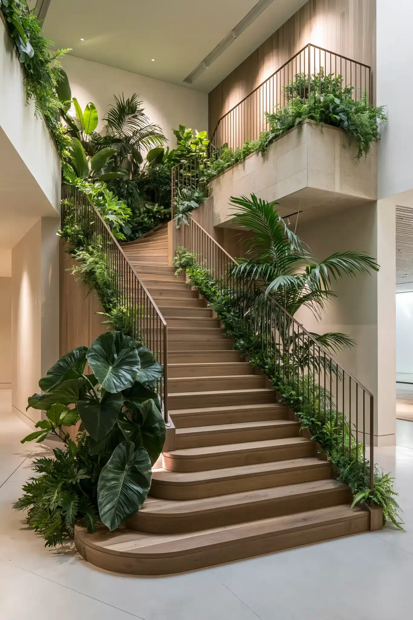 indoor staircase gardens