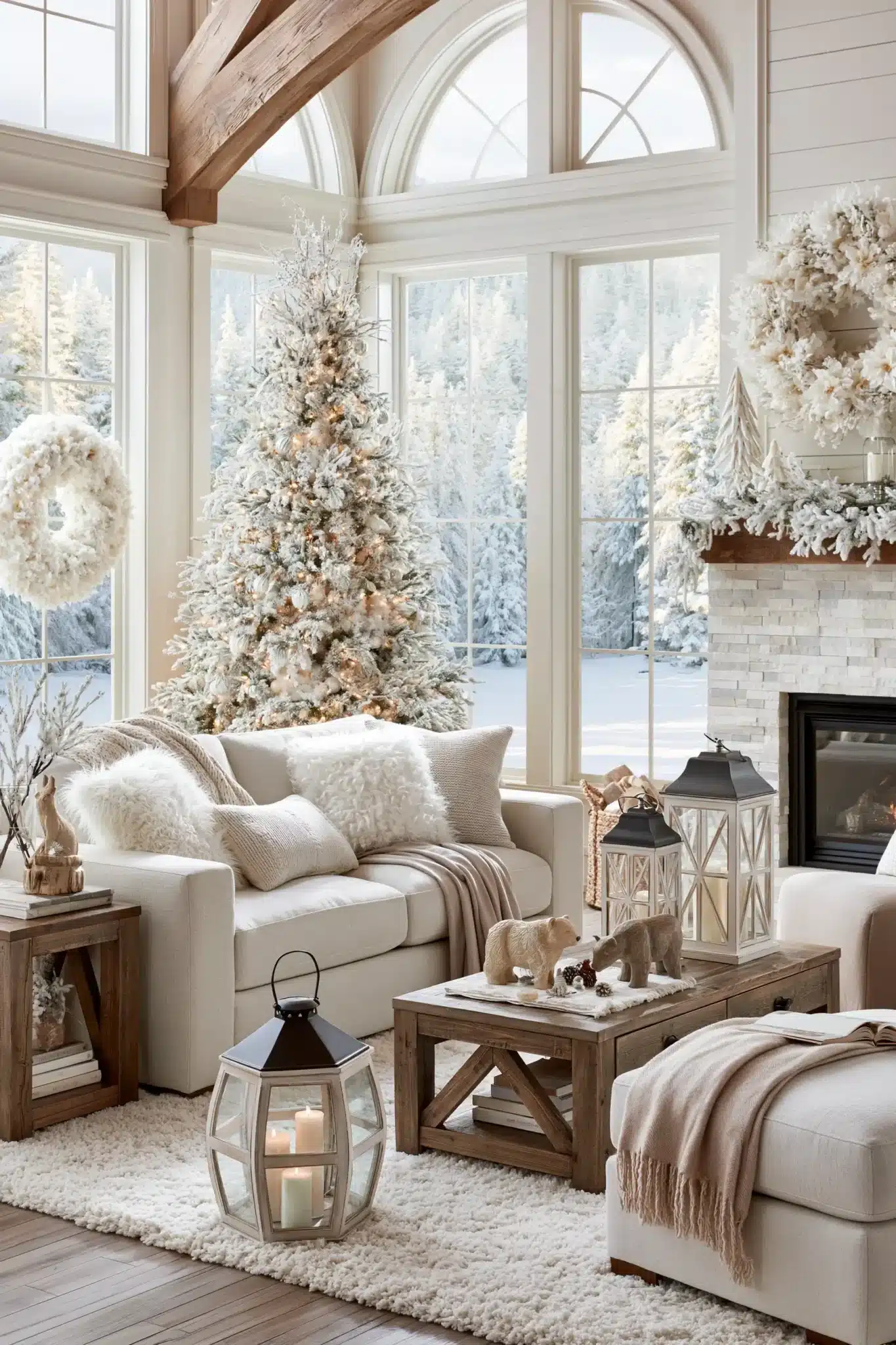 white christmas decor