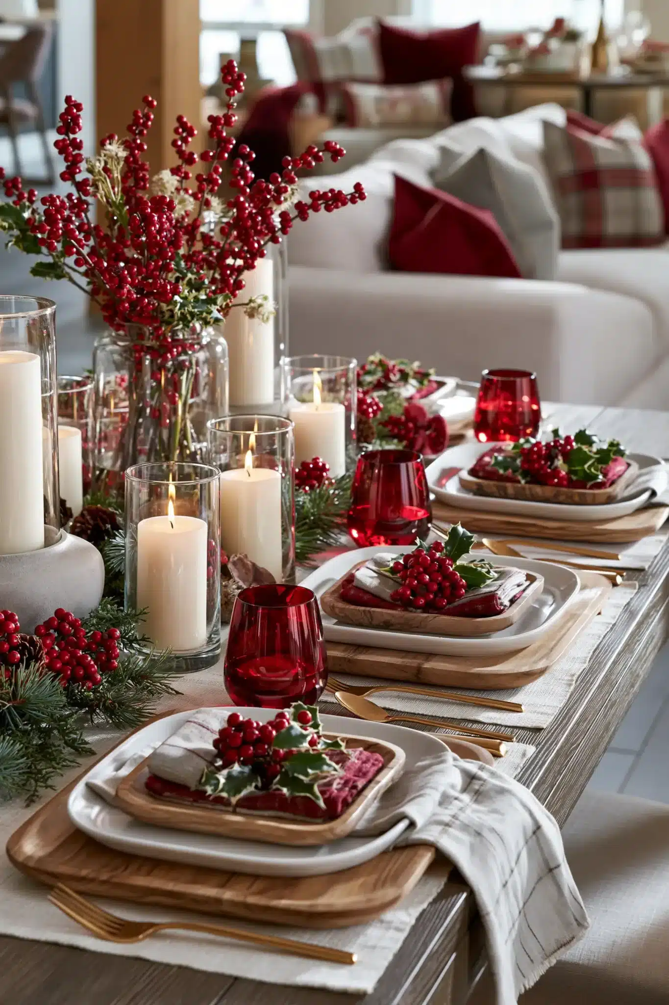 christmas table decor