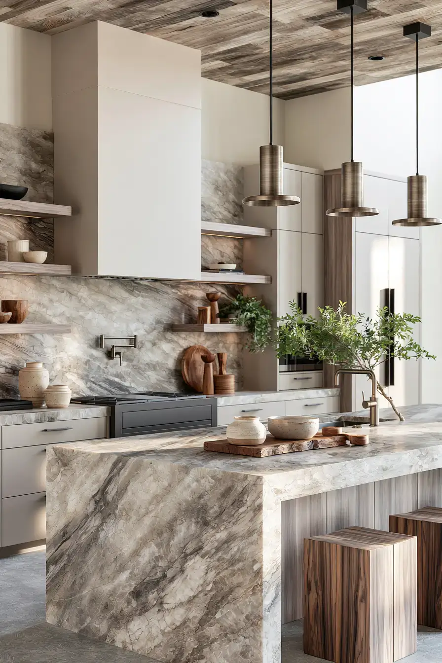 stone kitchen
