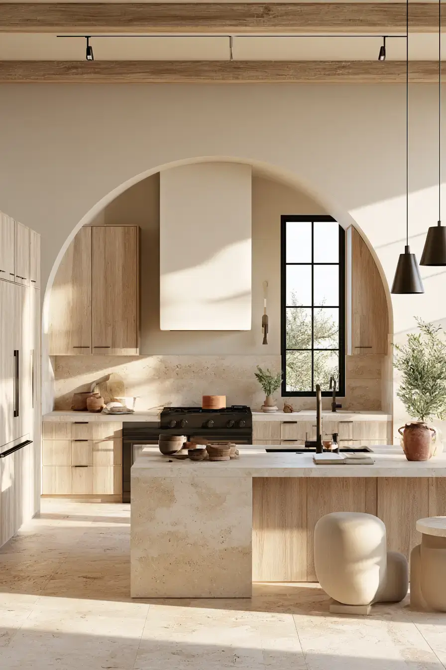 stone kitchen