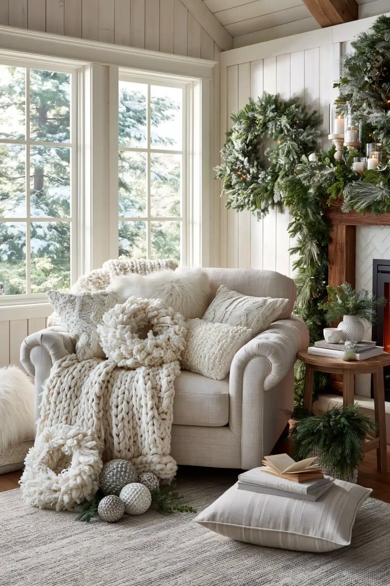 white christmas decor