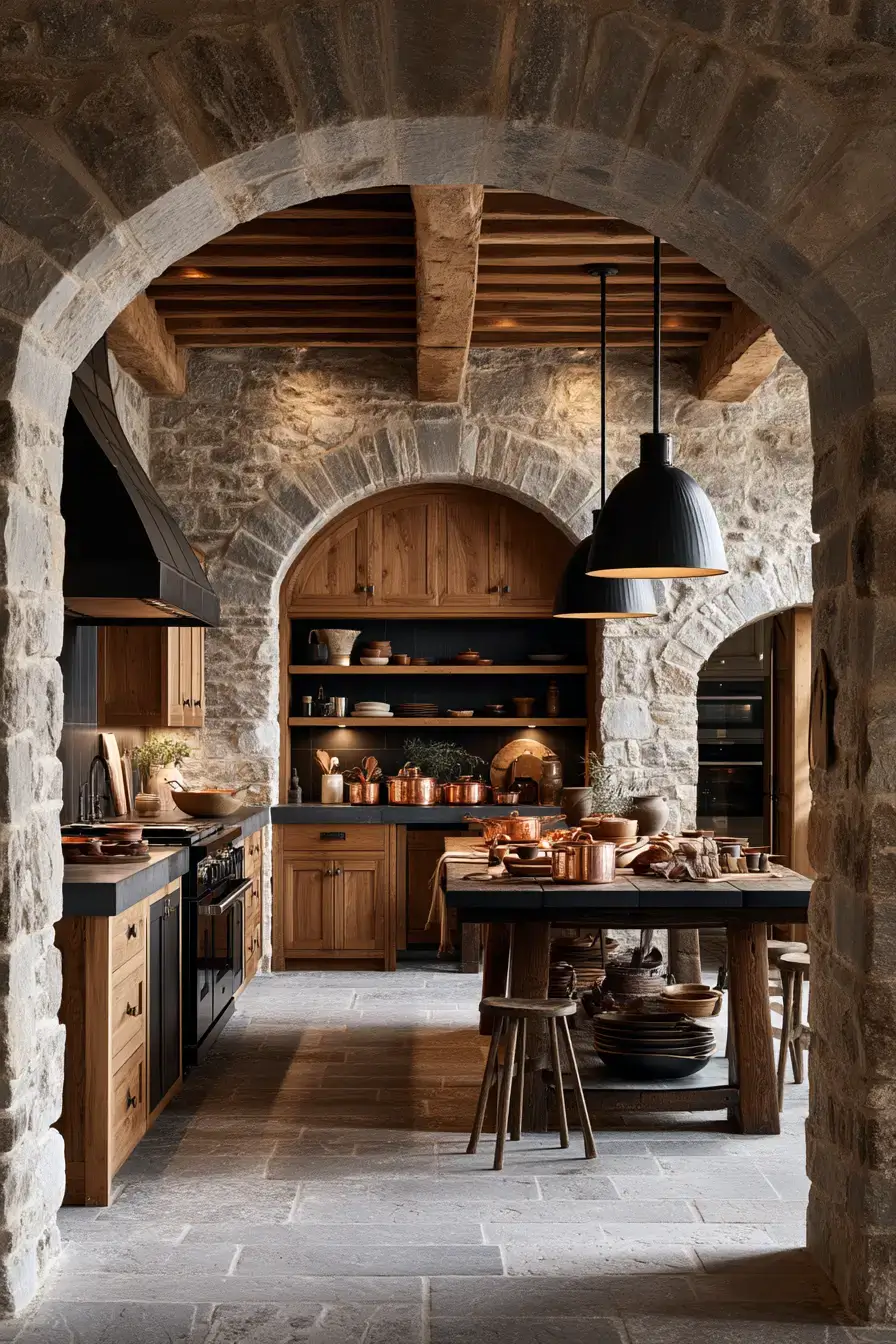 stone kitchen