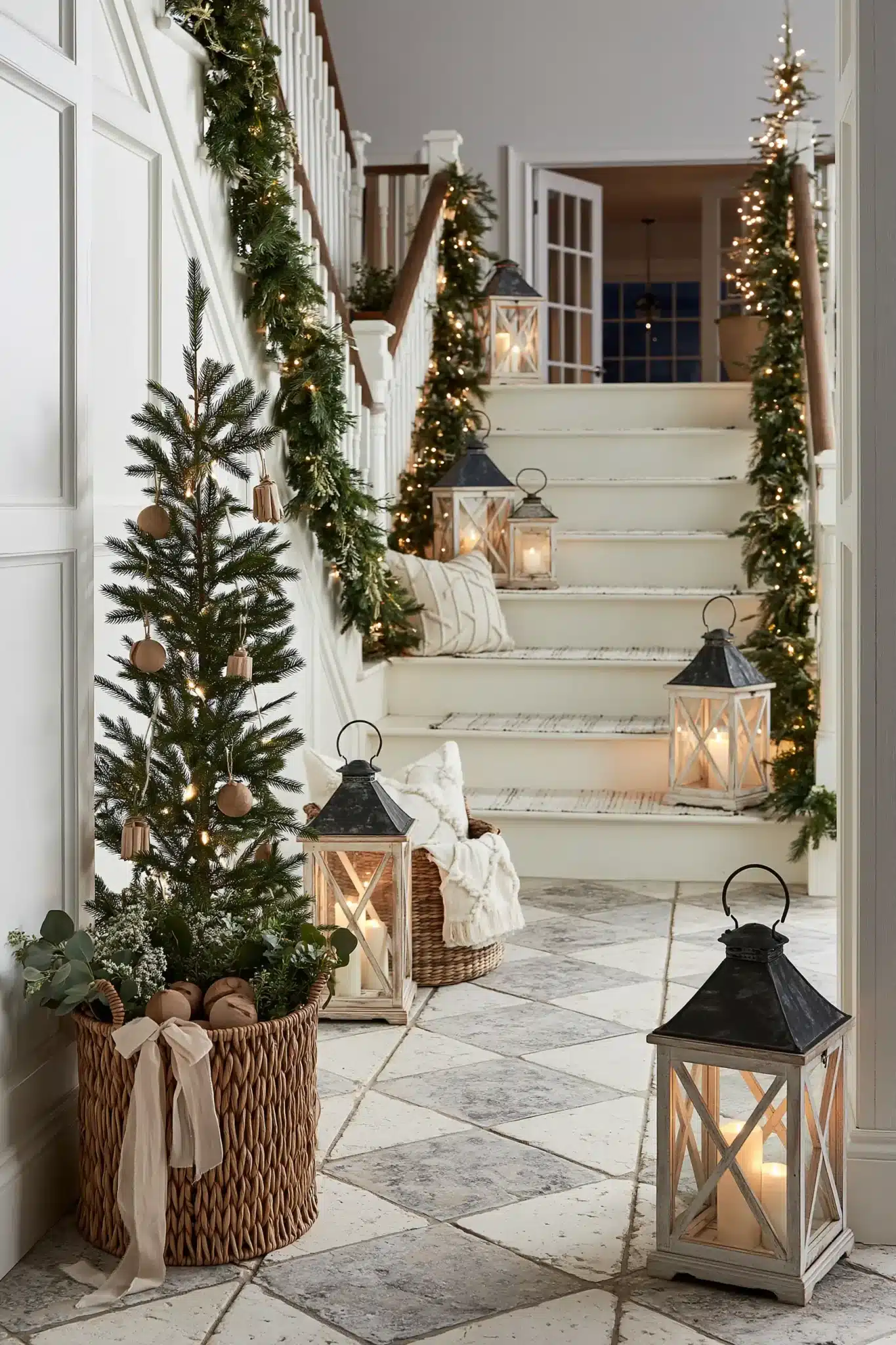 neutral christmas decor