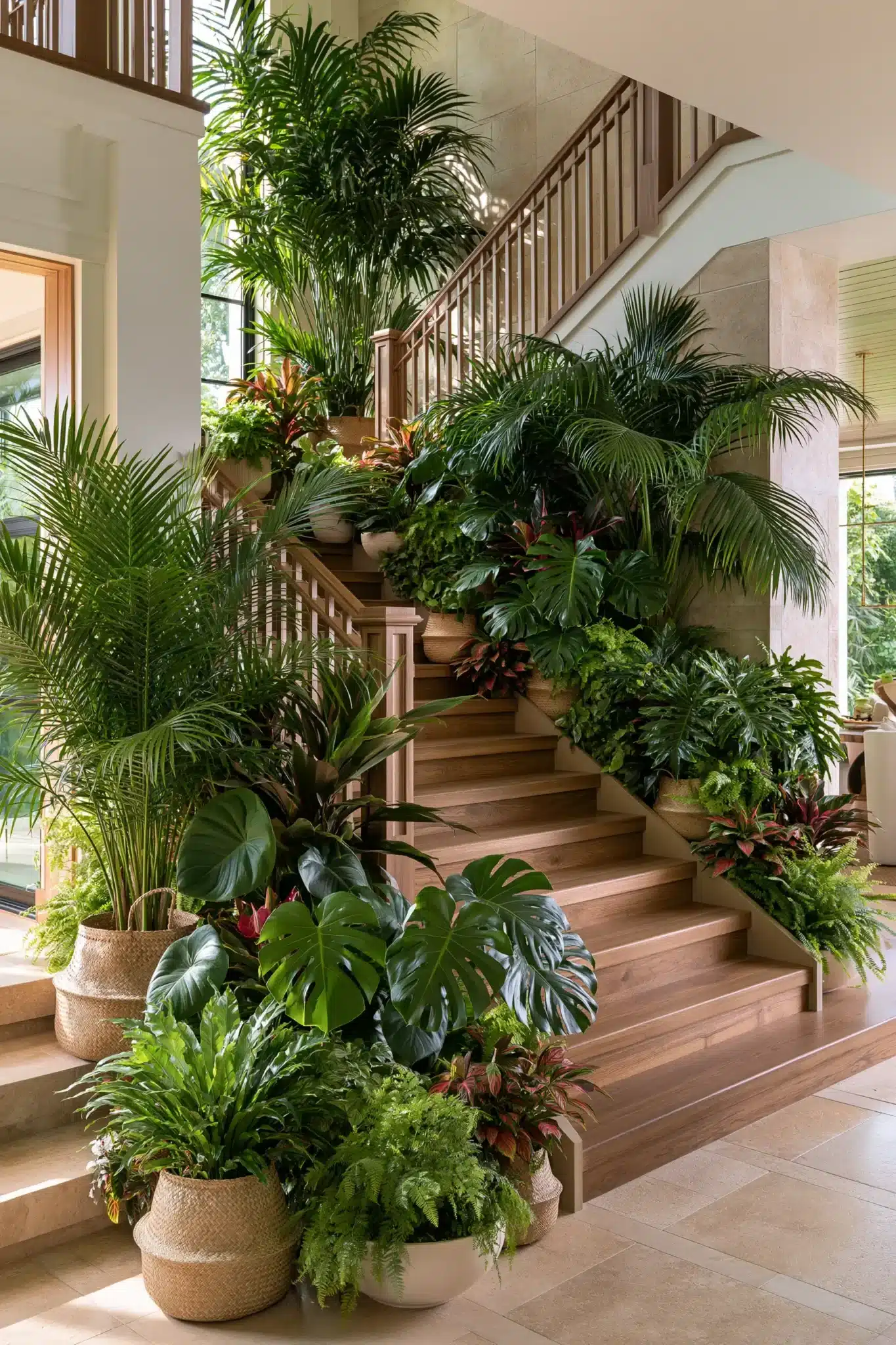 indoor staircase gardens