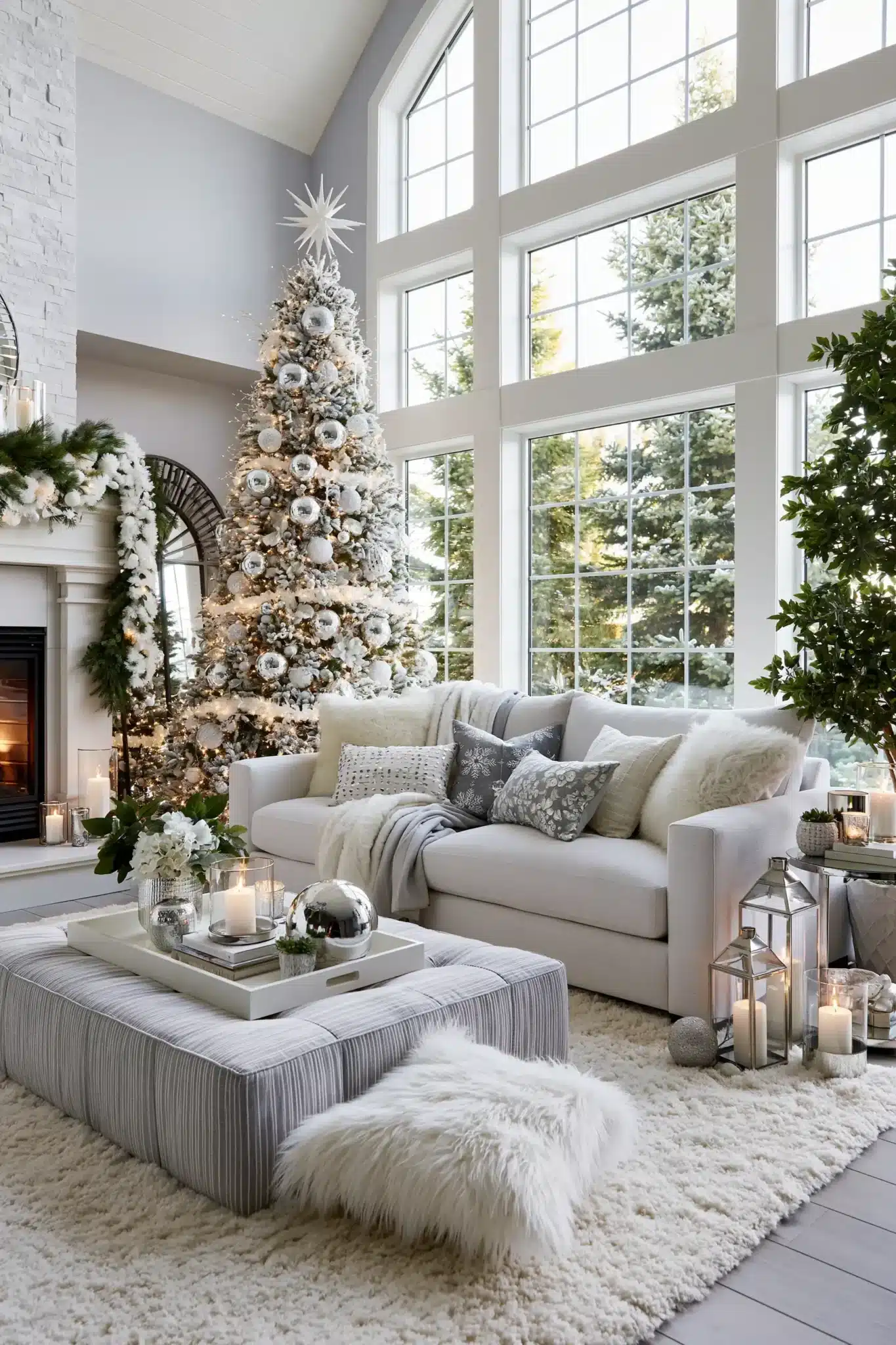 white christmas decor
