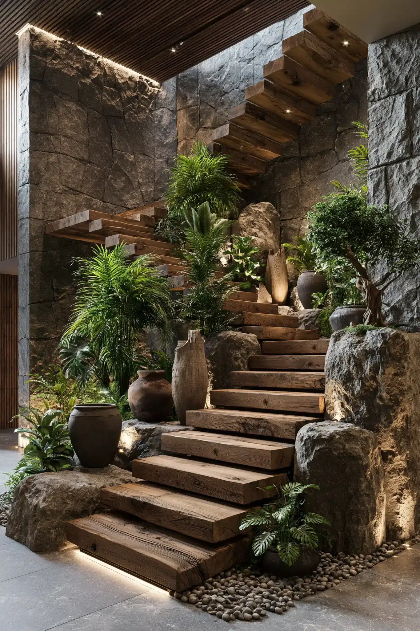 indoor staircase gardens
