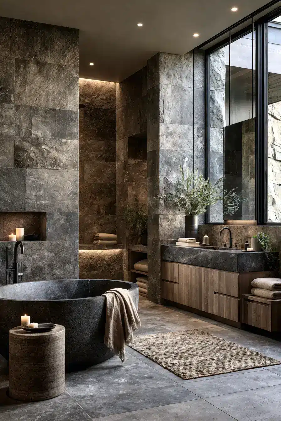 stone bathroom