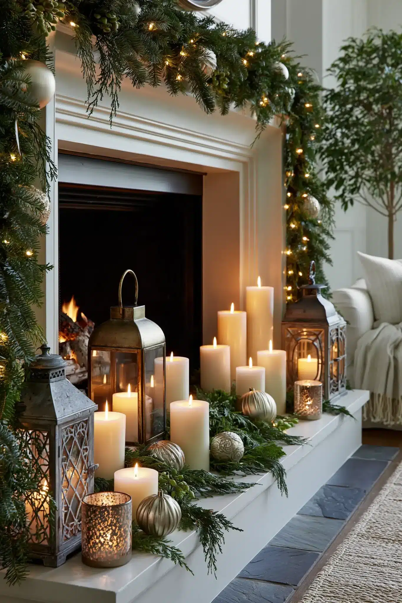 christmas mantle decor