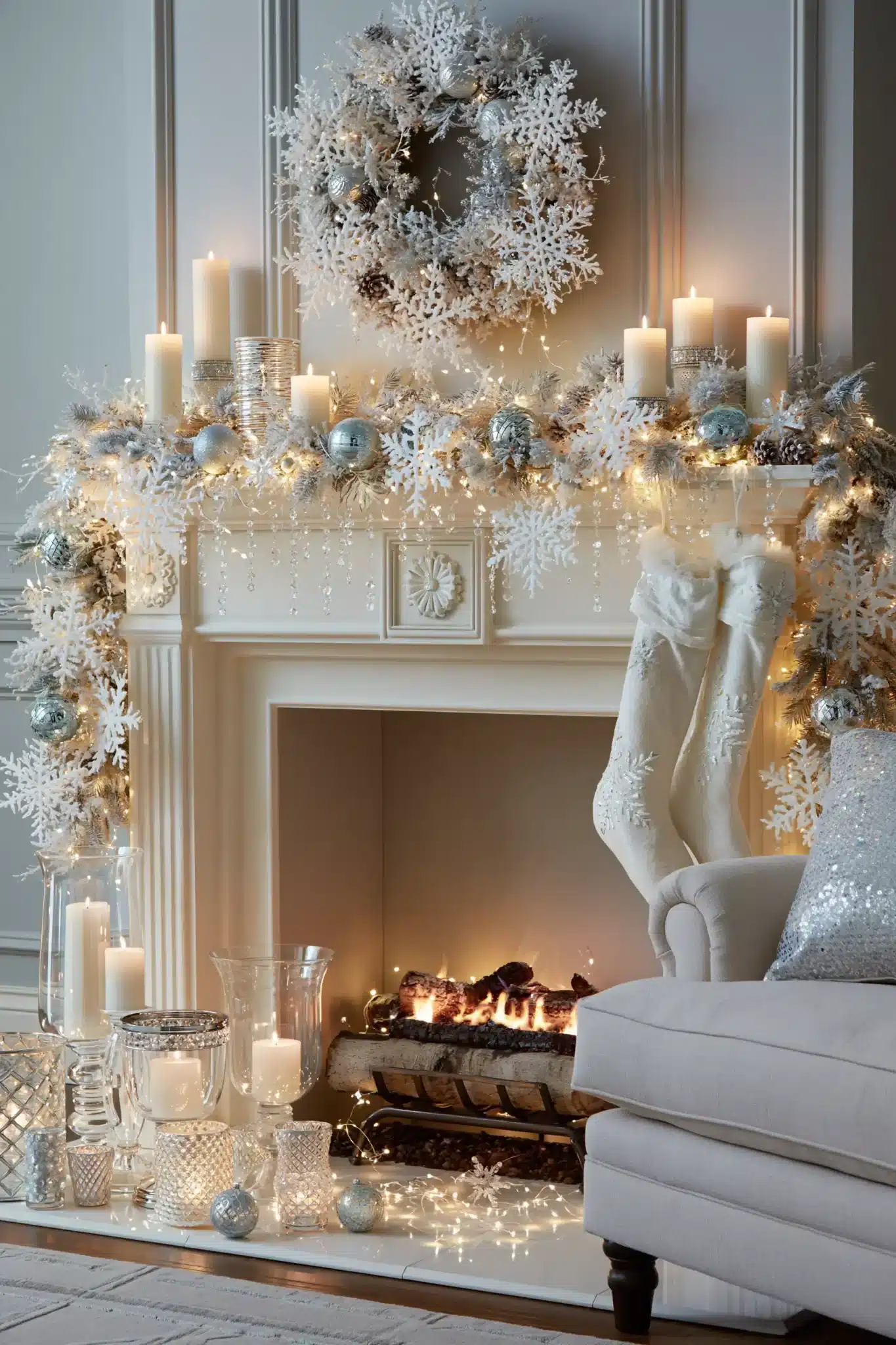christmas fireplace decor ideas