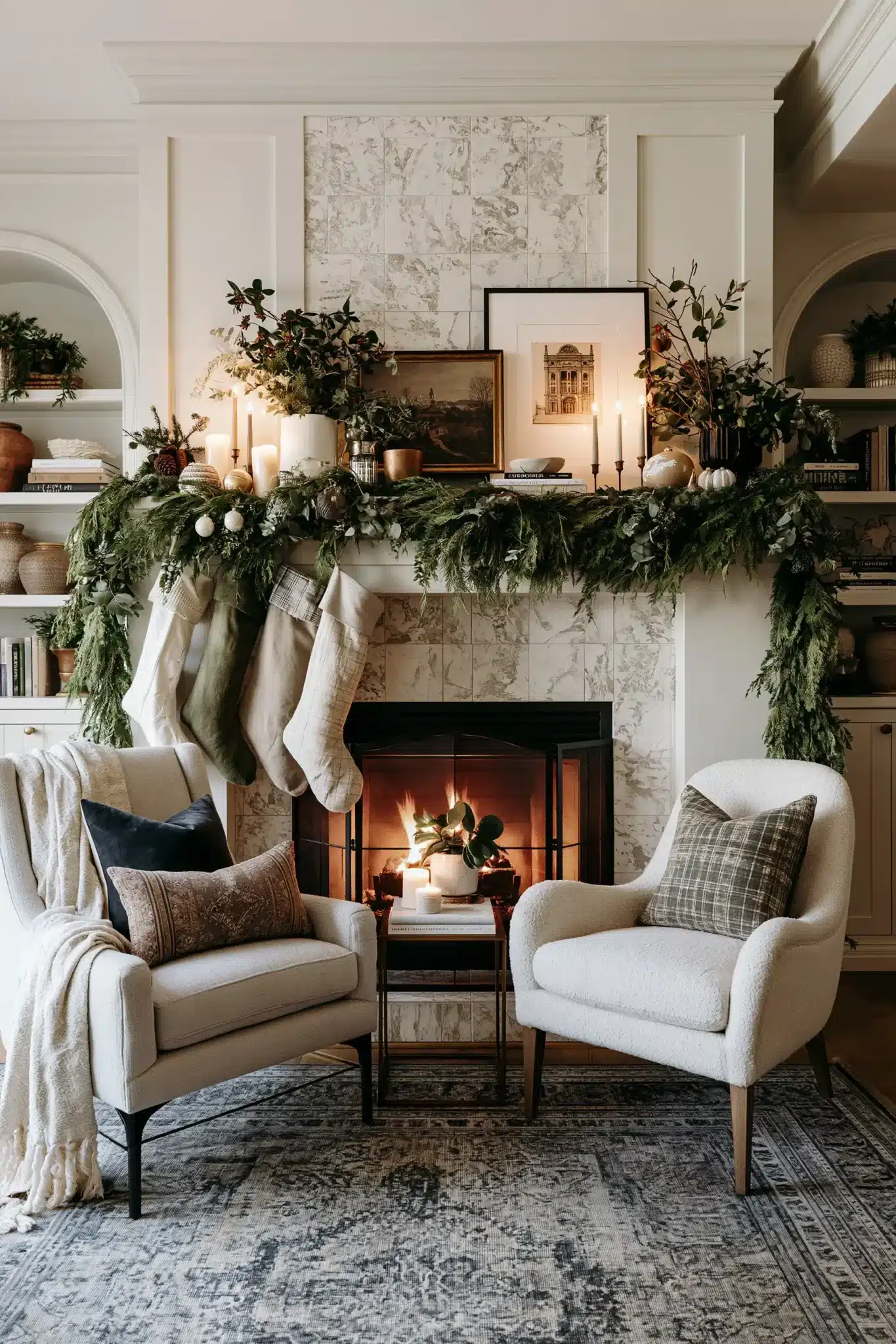 christmas mantle decor