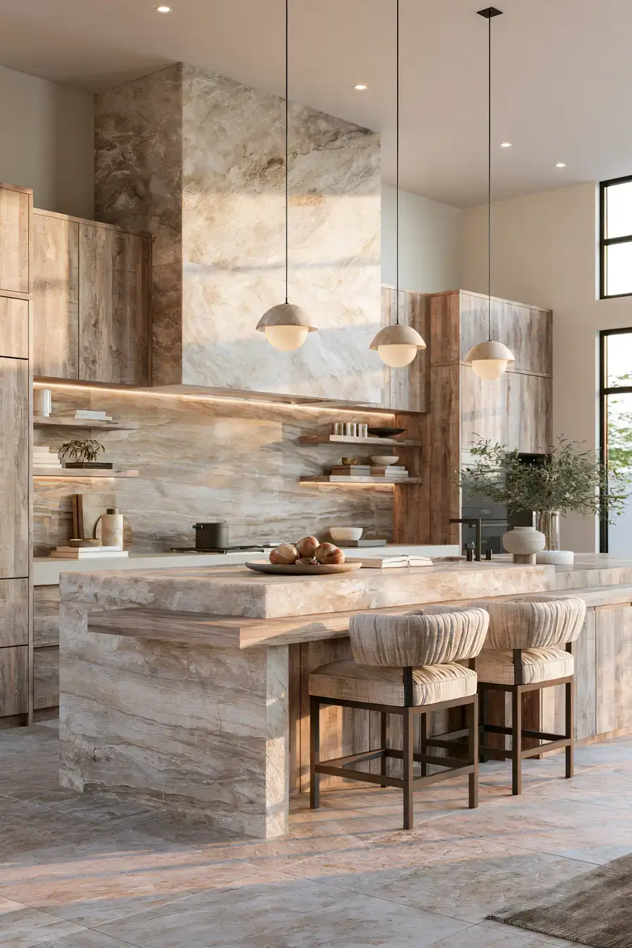 stone kitchen