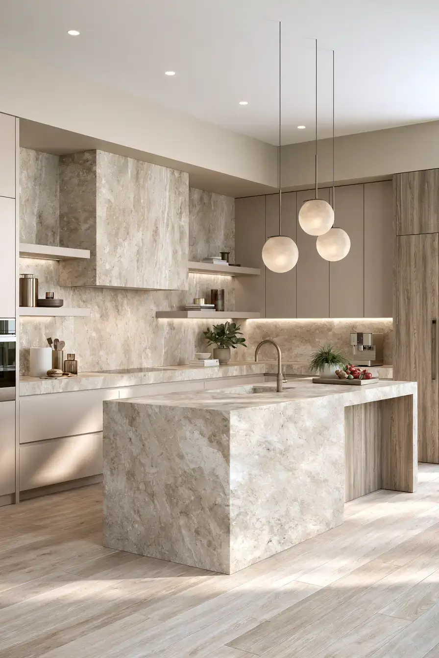 stone kitchen