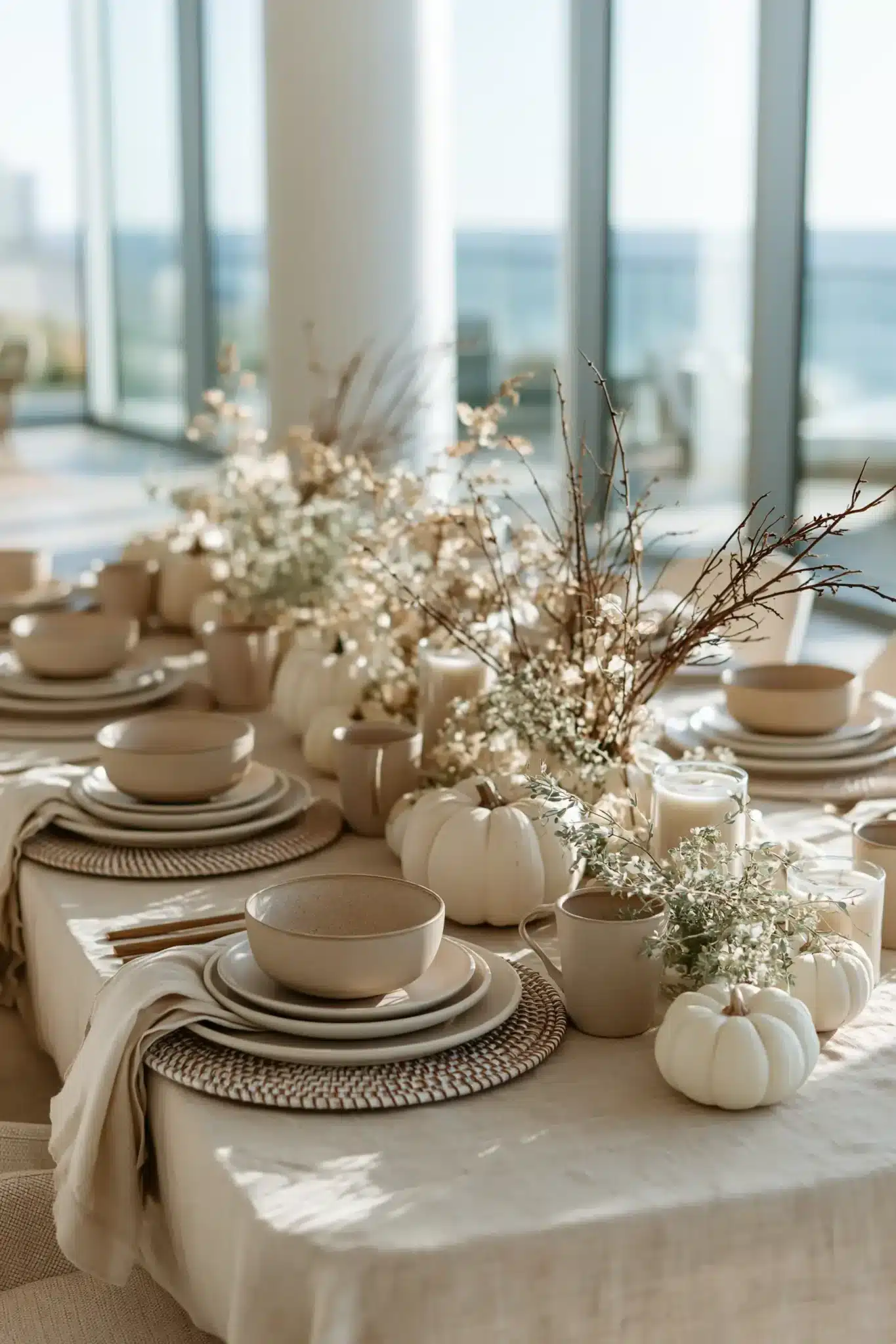 simple thanksgiving table decor