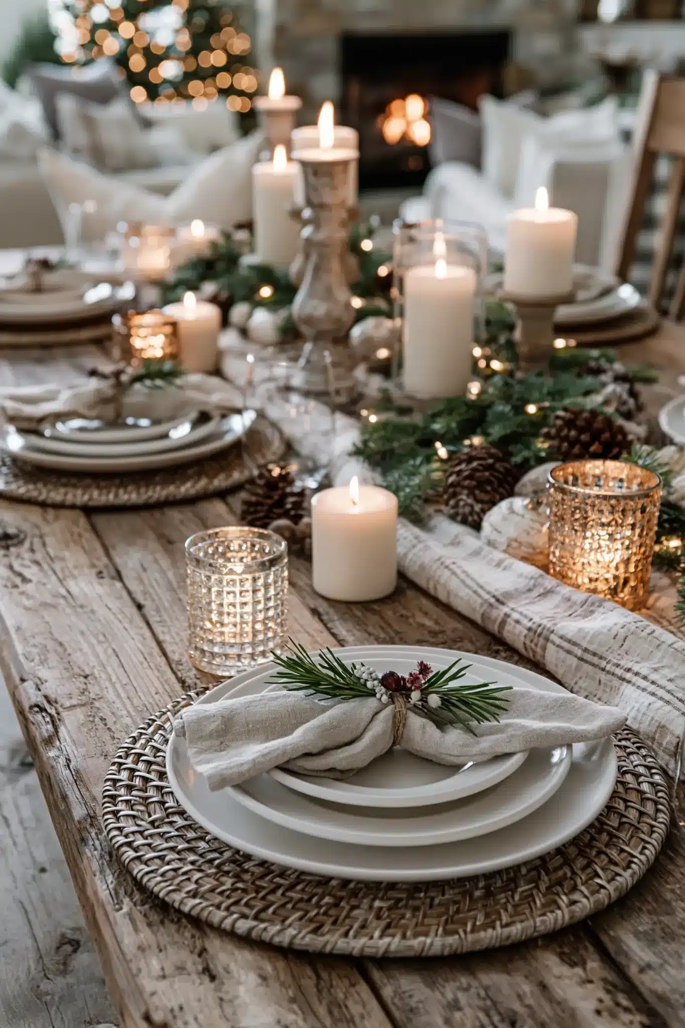 christmas table decor