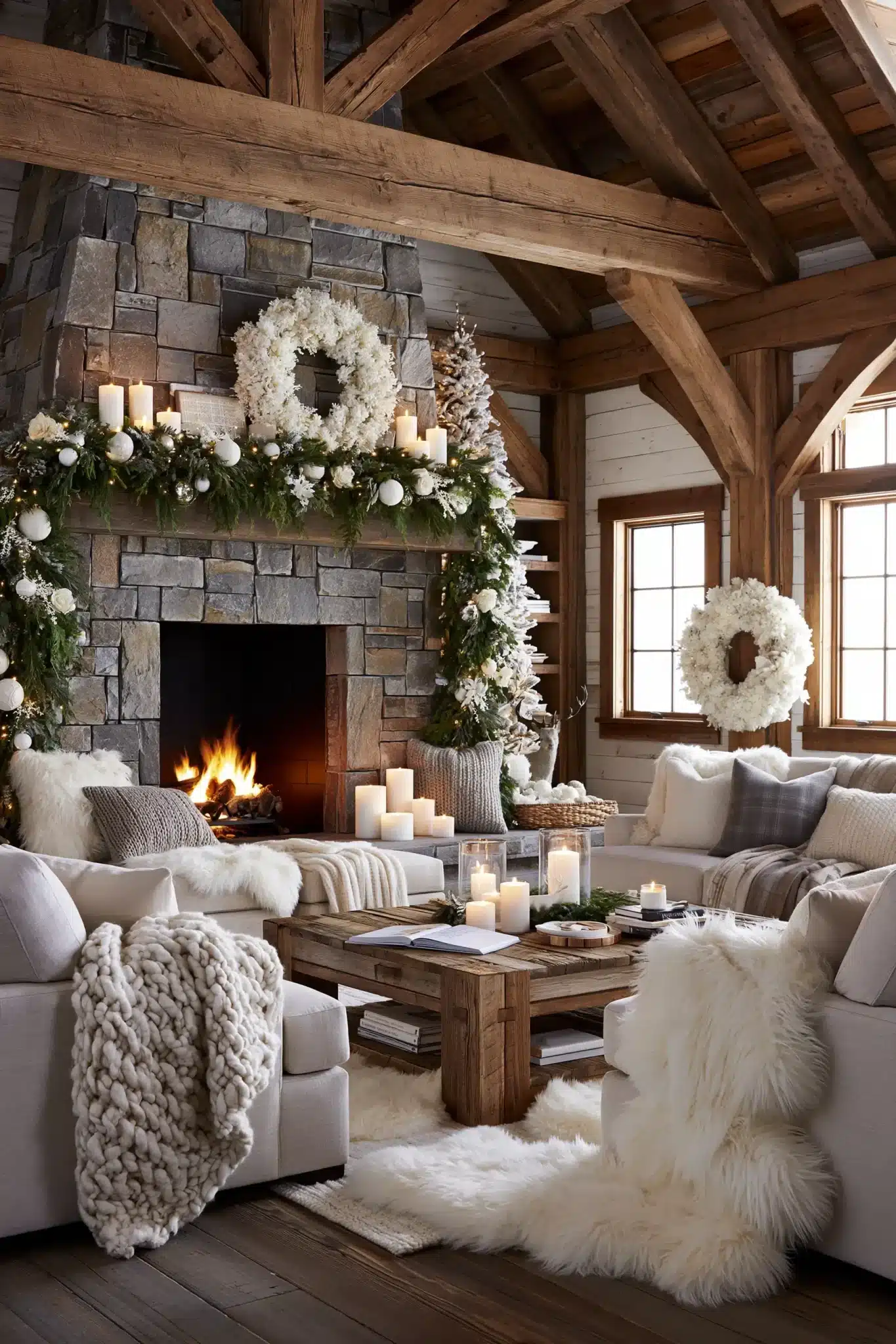 white christmas decor