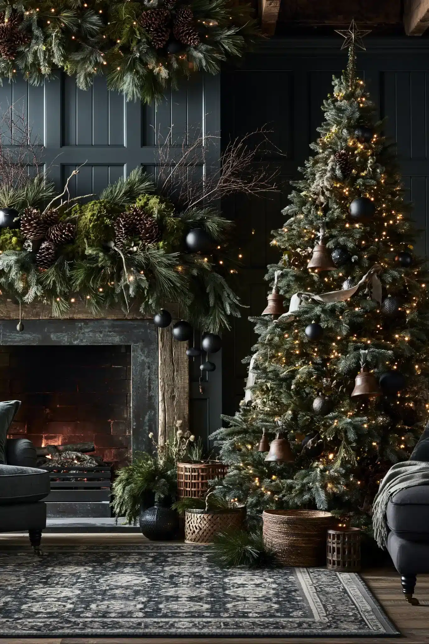 moody christmas decor