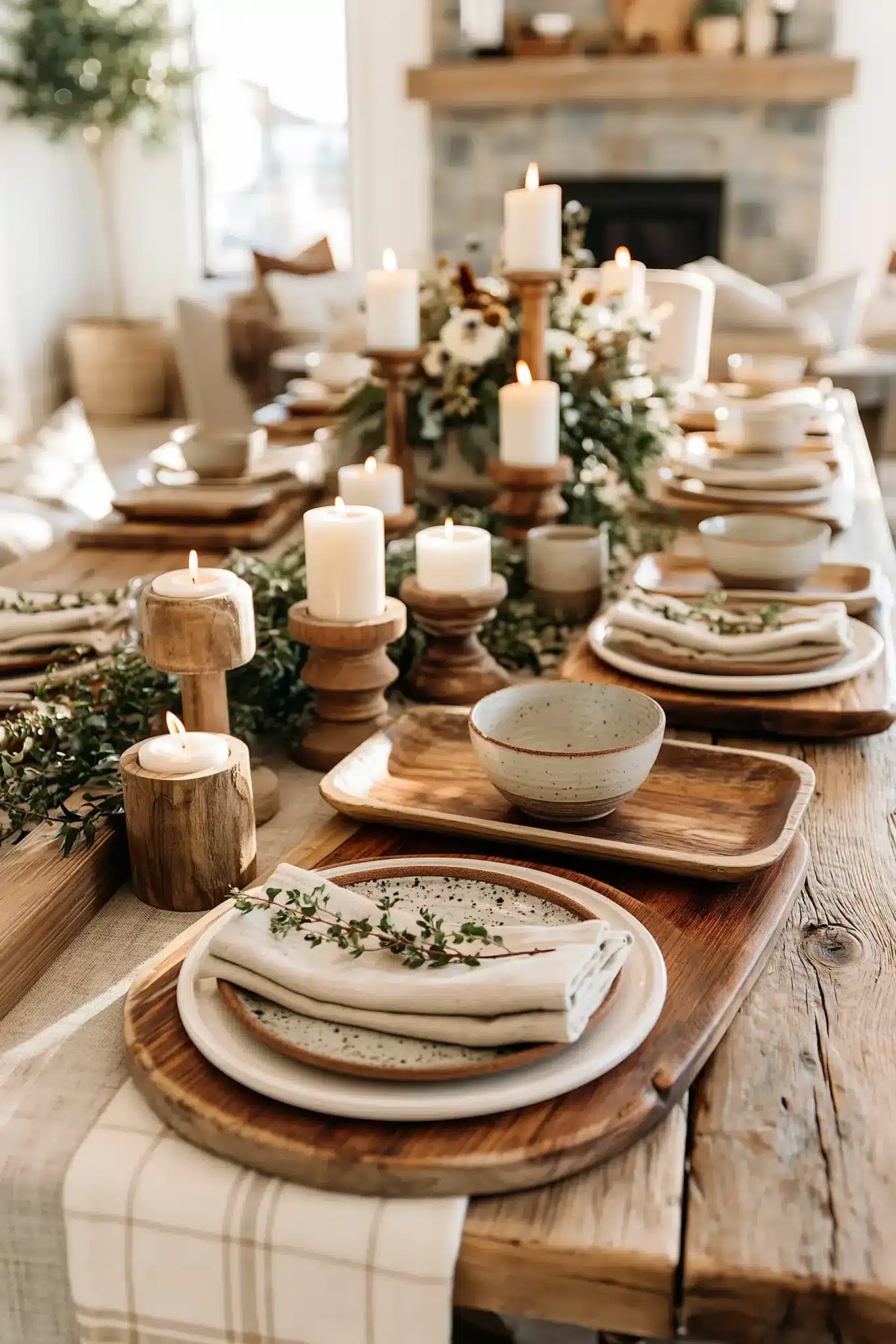 simple thanksgiving table decor