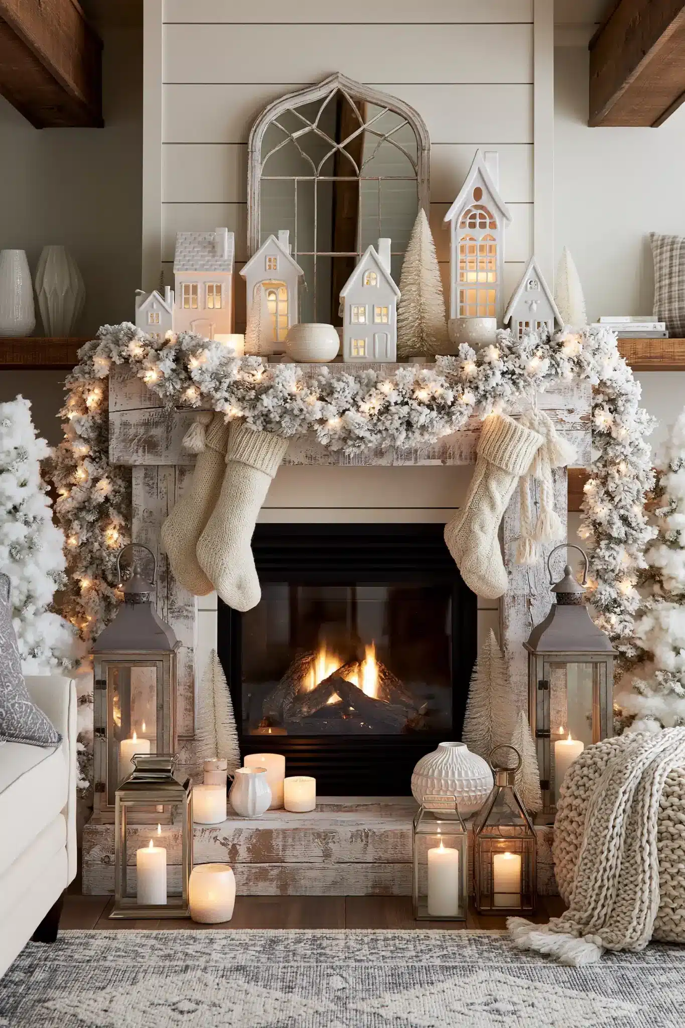christmas fireplace decor ideas