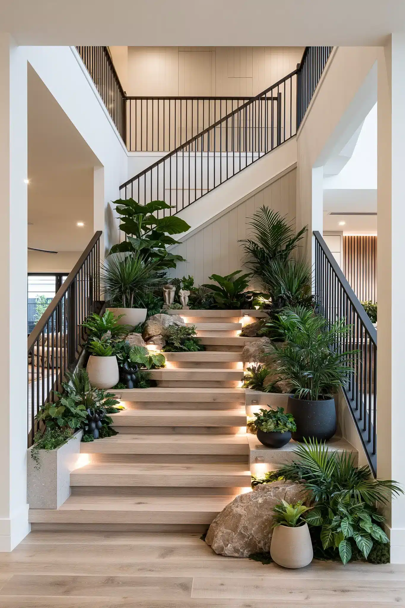 indoor staircase gardens